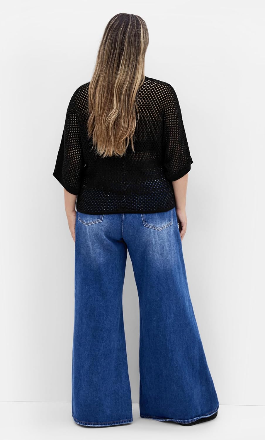 City Chic Women's Plus Size Top - Crochet Knit - Image 3