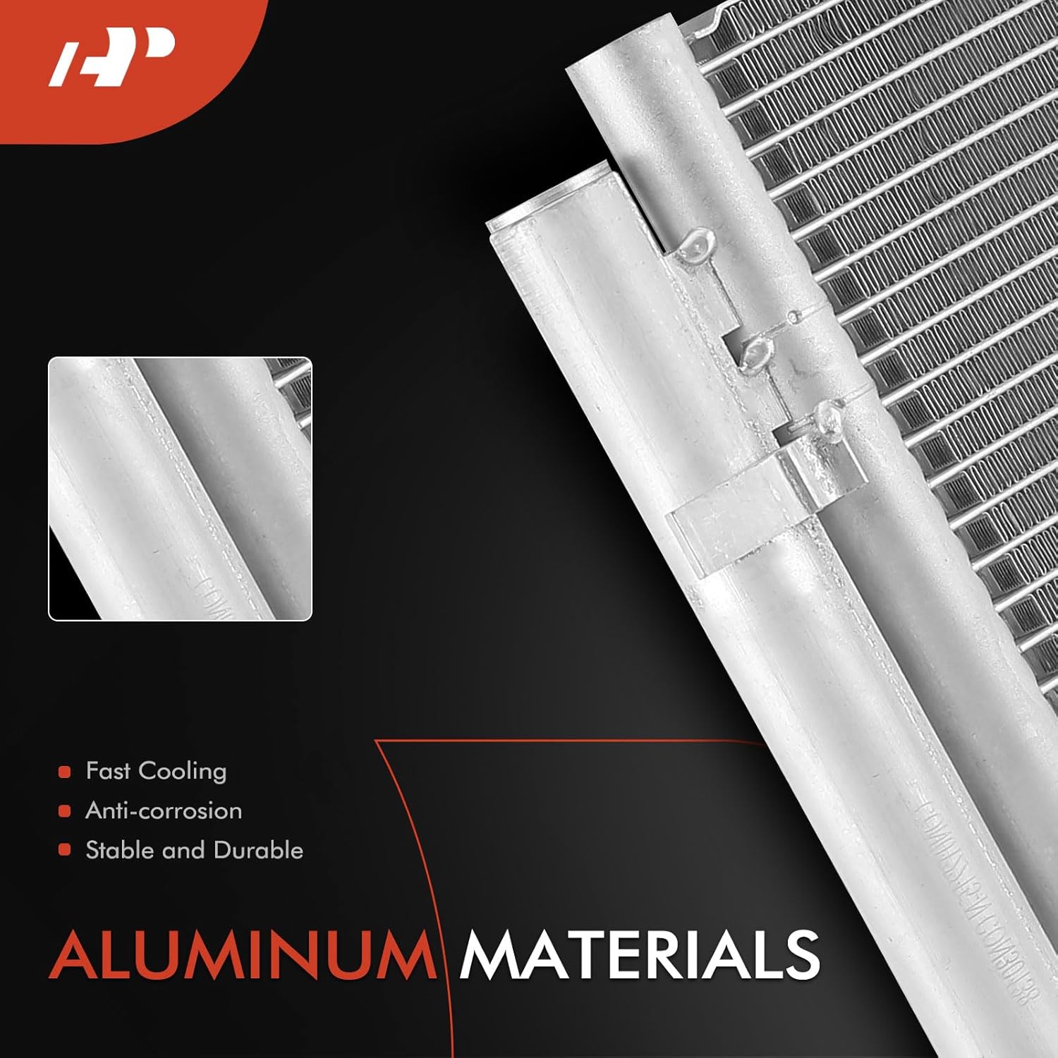 A-Premium Air Conditioning A/C Condenser Compatible with Kia Optima 2019 2020 1.6L 2.0L Turbocharged, Replace# 97606D5600