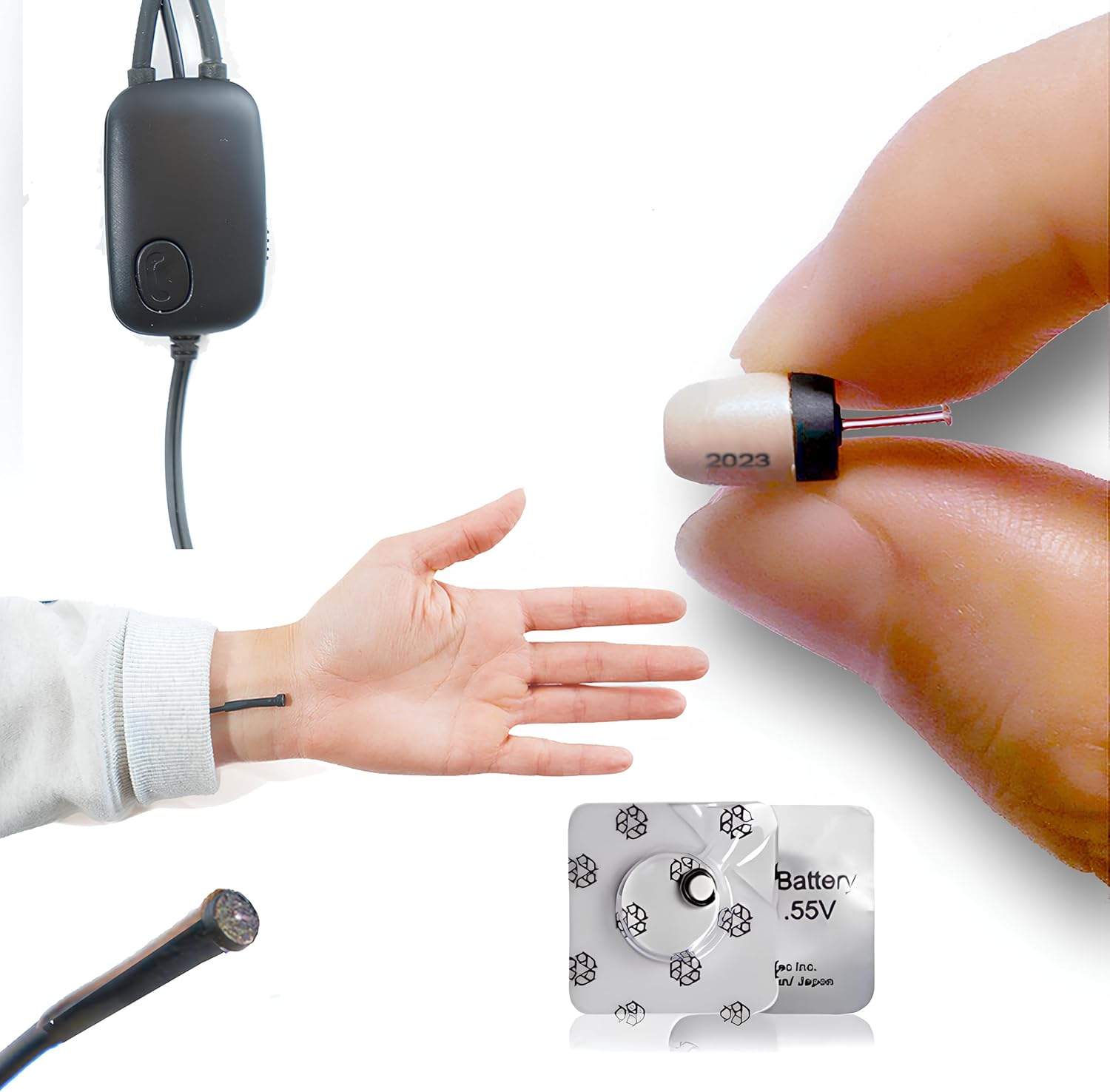 Nuovo Auricolare Invisibile spia Spyder Nano Pro 2024 senza fili con microfono Sottile Ultrasensibile al sussurro, Micro auricolare Professionale, Qualità premium Nuovo Auricolare Invisibile spia Spyder Nano Pro 2024 senza fili con microfono Sottile Ultrasensibile al sussurro, Micro auricolare Professionale, Qualità premium