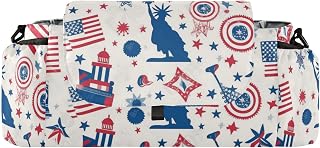 FRODOTGV Blue 4th Of July Carnival American Flag Color stroller organizer cute large storage caddy handy pocket accesorios para bebe