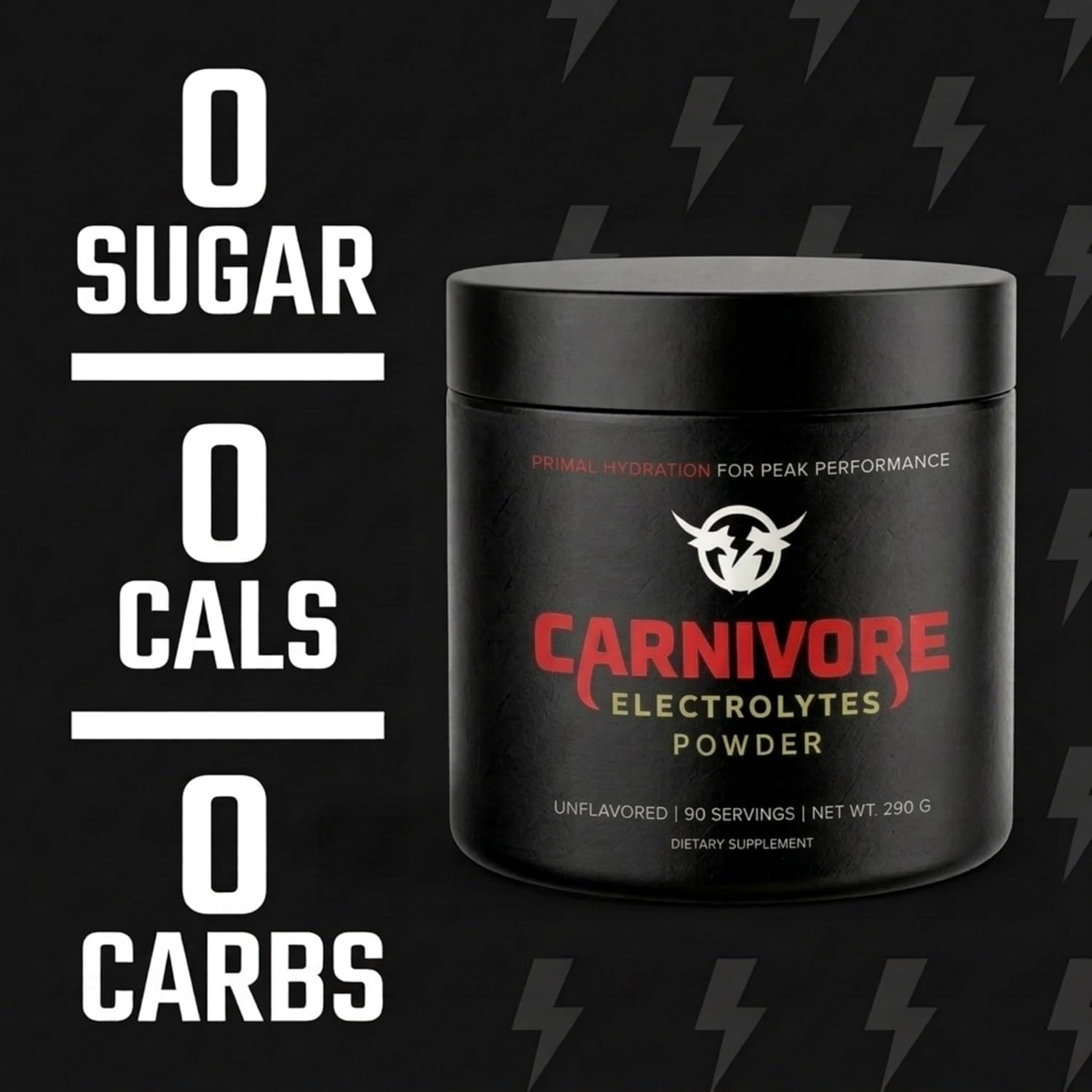 Uavored Keto Electrolytes Powder, 90 Servings -