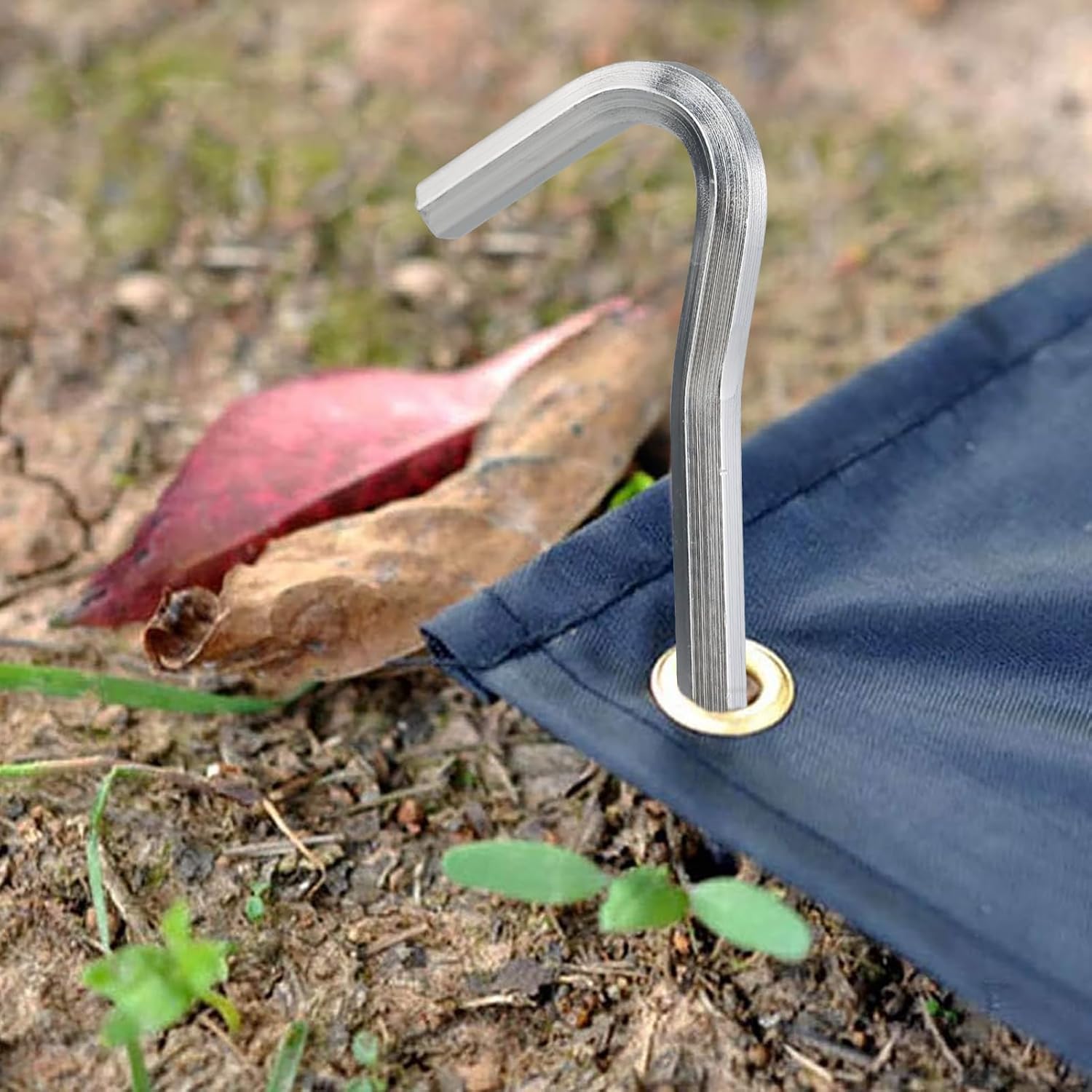 Piquets Fixation Tente 5 Pcs Piquets De Tente 18cm Alliage Aluminium Portable Tente Ultralight