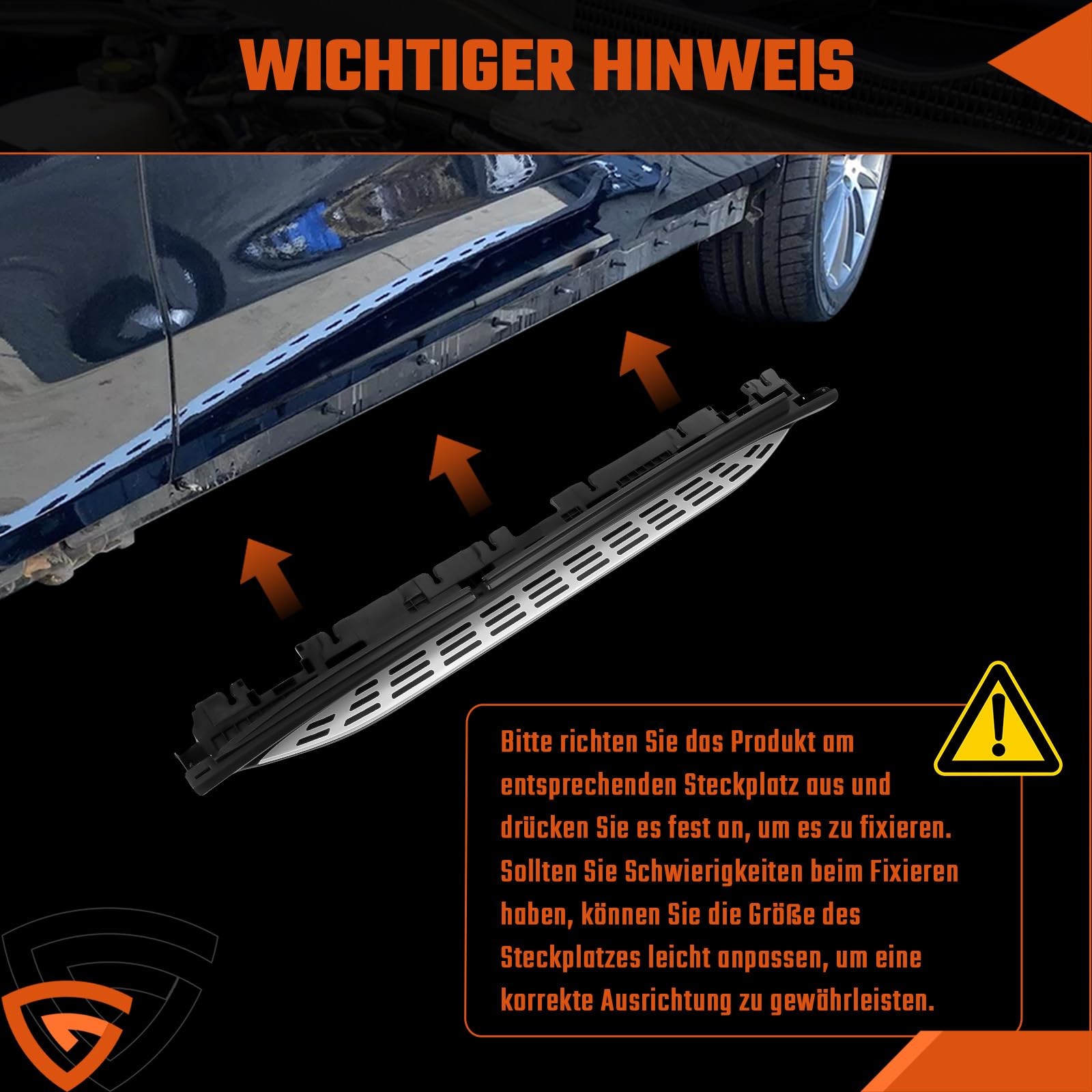 Trittbretter Seitenbrett Set Kompatibel mit Mercedes Benz GLE W167 V167 2019-2024, Belastbar bis 360KG, Seitenschweller mit Halterung, Aluminium Schweller, rutschfest, robust, Links & Rechts