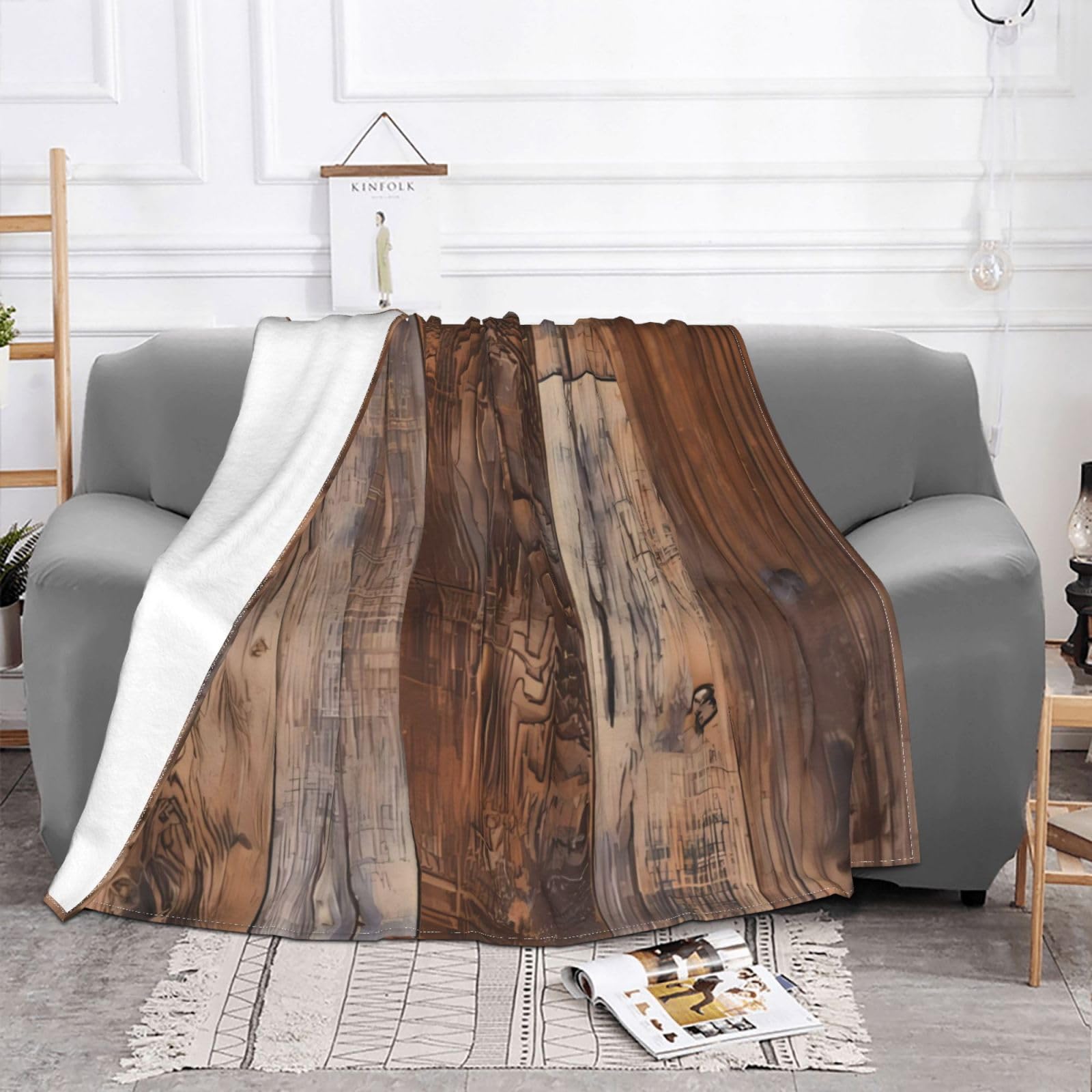 JIAHANNHA Coperta in pile nera (127 x 150 cm), super