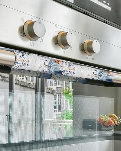 Miniatura 5 de Juego de 2 fundas para manija de puerta de refrigerador de Acción de Gracias, mantiene los electrodomésticos de cocina limpios de manchas, huellas