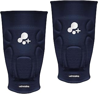 più adrenalina Rodillera MT7 Volley Profesional, Protección Avanzada de la Rotula. (Azul Marino, SR)