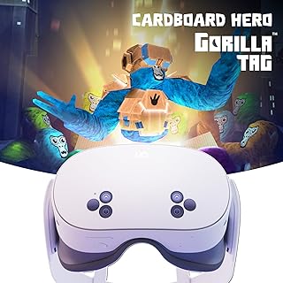 Meta Quest 3S 128 Go — Pack Cardboard Hero Gorilla Tag — Une exclusivité Amazon - Essayez Meta Horizon+ sans Frais Pendant 3 Mois