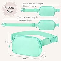 Vista 46 de Riñonera cruzada para mujeres y hombres, bolsa para cinturón para senderismo con correa ajustable, riñonera para correr, entrenamiento, deportes