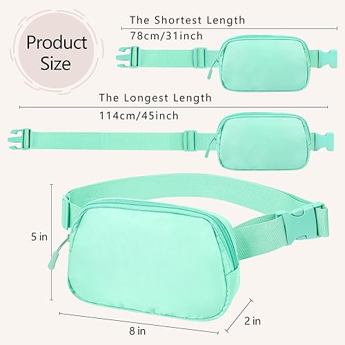 Miniatura 5 de Riñonera cruzada para mujeres y hombres, bolsa para cinturón para senderismo con correa ajustable, riñonera para correr, entrenamiento, deportes,