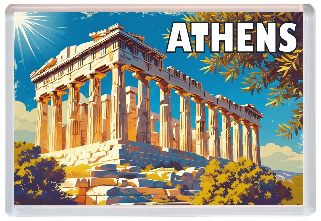 Athens - Greece - Jumbo Artistic Fridge Magnet 96 x 67mm BBSFHM1872