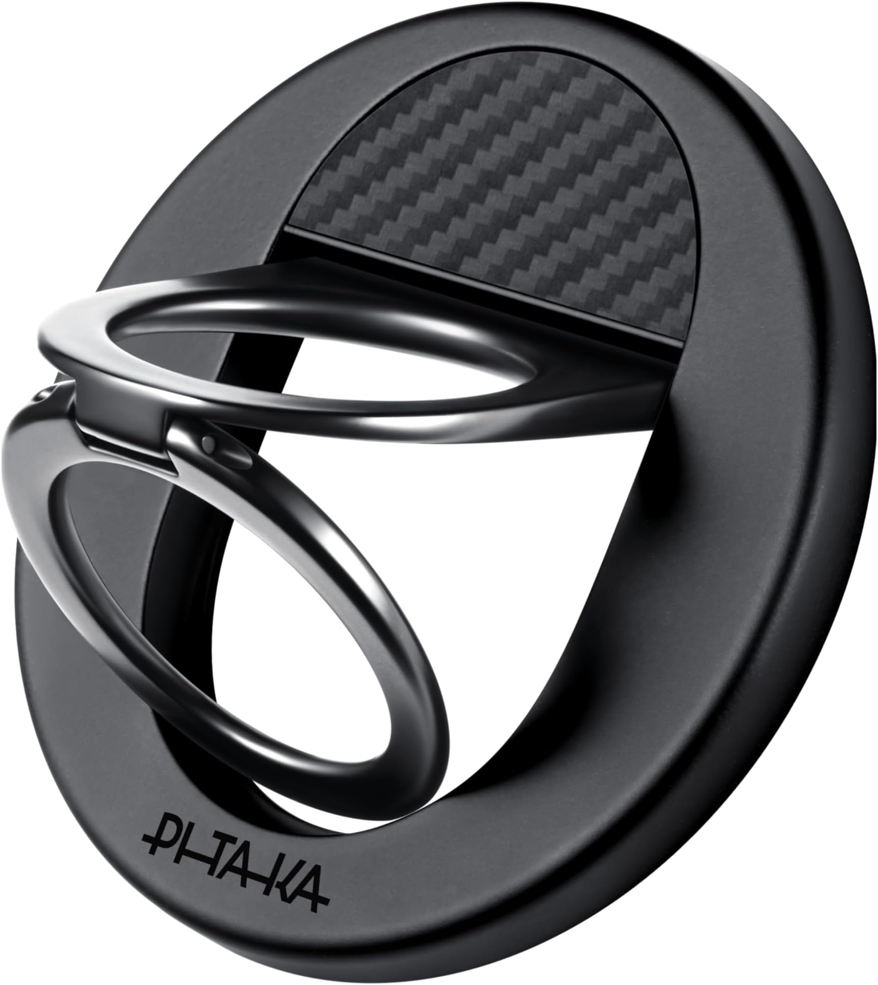 MagSafe Phone Grip, 360 Degree Rotation Magnetic Phone Grip Compatible with iPhone 17/16/15/14/13/12 [MagEZ Grip 3, Black]