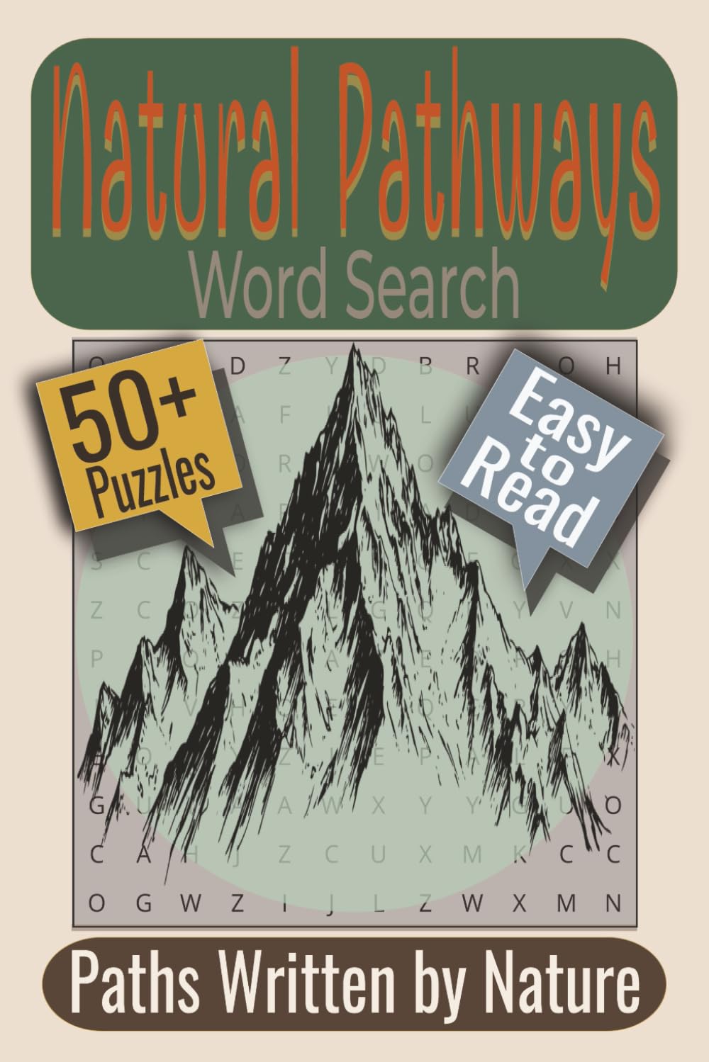 Natural Pathways Word Search Puzzle Book: Puzzles featuring Natural Routes, Landforms, Scenic Terrain