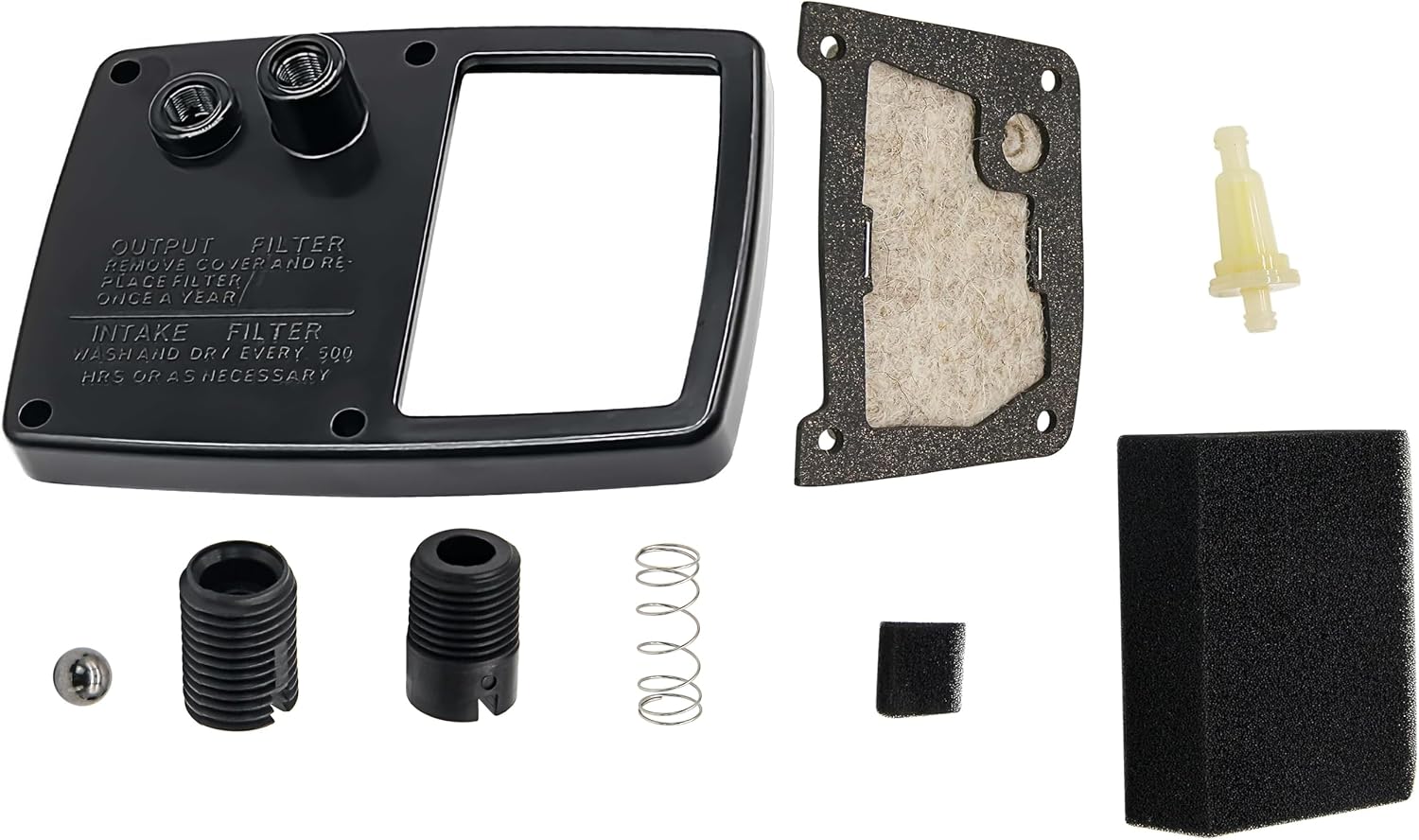 M16545 Pump end Cover w/ PP204 Rotor PP217 Pump Kit and PP214NF Filter Kit fits Desa Reddy Remington Master Heaters
