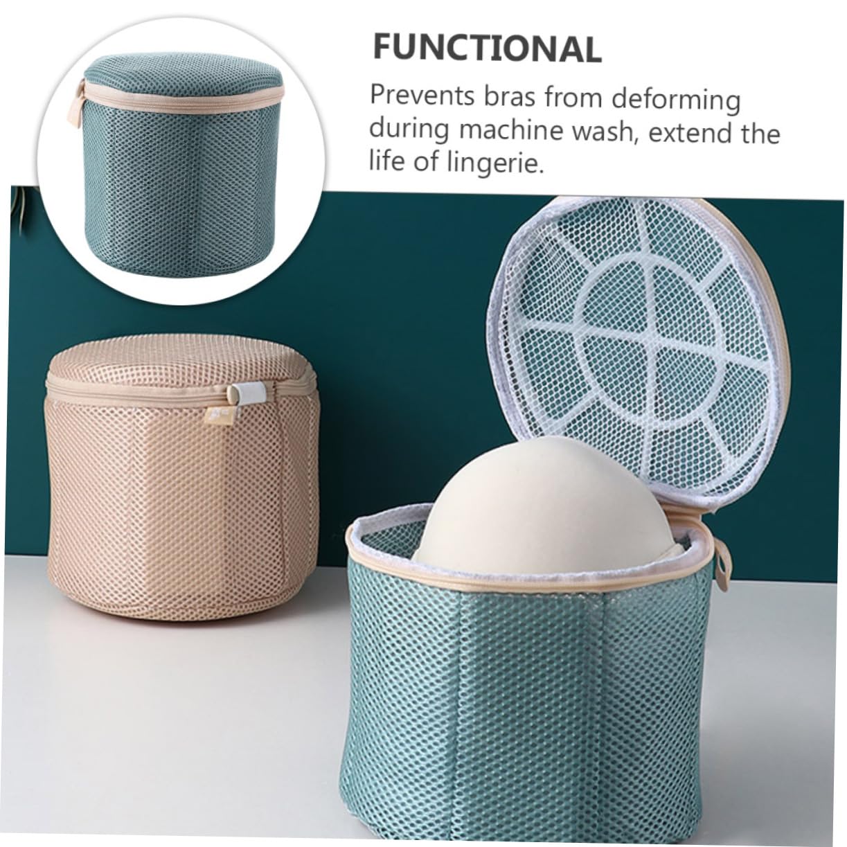 Cabilock 2piezas Bolsa De Lavandería De Para Sujetadores y Ropa Interior Funda Protectora Para Lavadora y Secadora Bolsa Reutilizable De Material Resistente y Transpirable Degradado