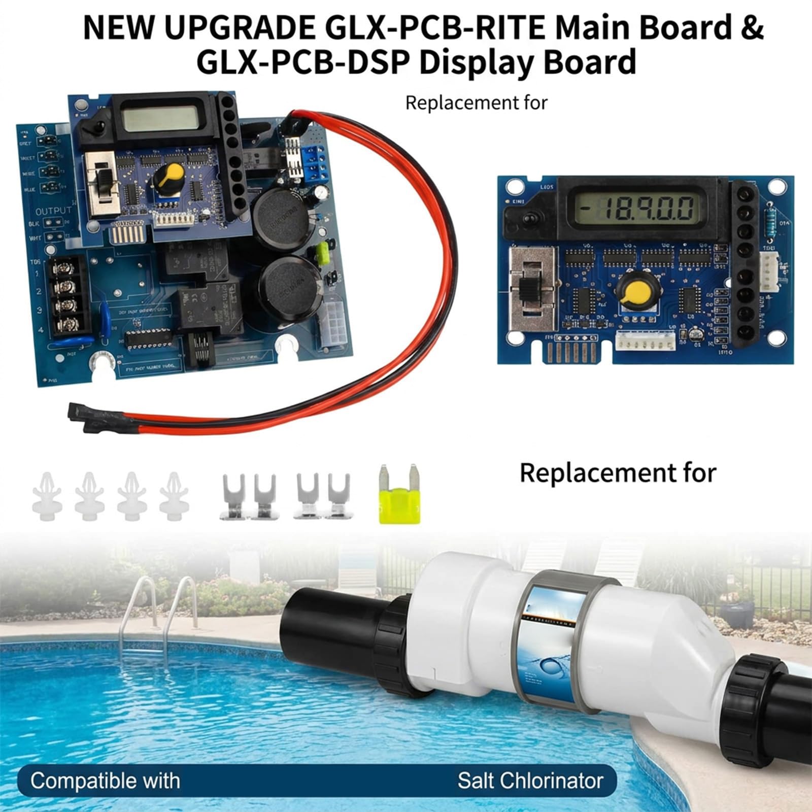 Kit PCB pour contrôle d'entretien de piscine