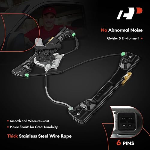 Miniatura 5 de A-Premium Elevalunas eléctrico con motor compatible con Buick LaCrosse 2010-2016 lado del conductor delantero