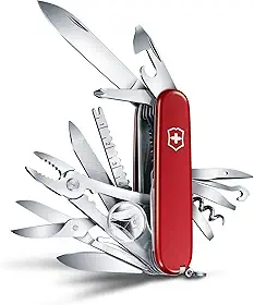 Canivete suíço Victorinox SwissChamp, canivete suíço de 33 funções com lâmina grande, chave de fenda, cinzel e alicates combinados