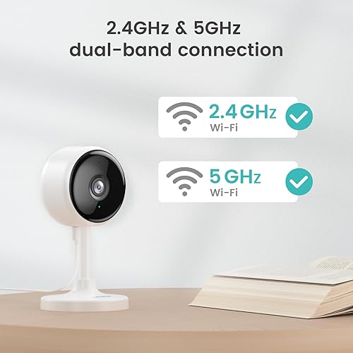 Miniatura 3 de litokam Cámaras interiores para seguridad del hogar con visión nocturna, cámara para mascotas con aplicación de teléfono, cámara de seguridad WiFi