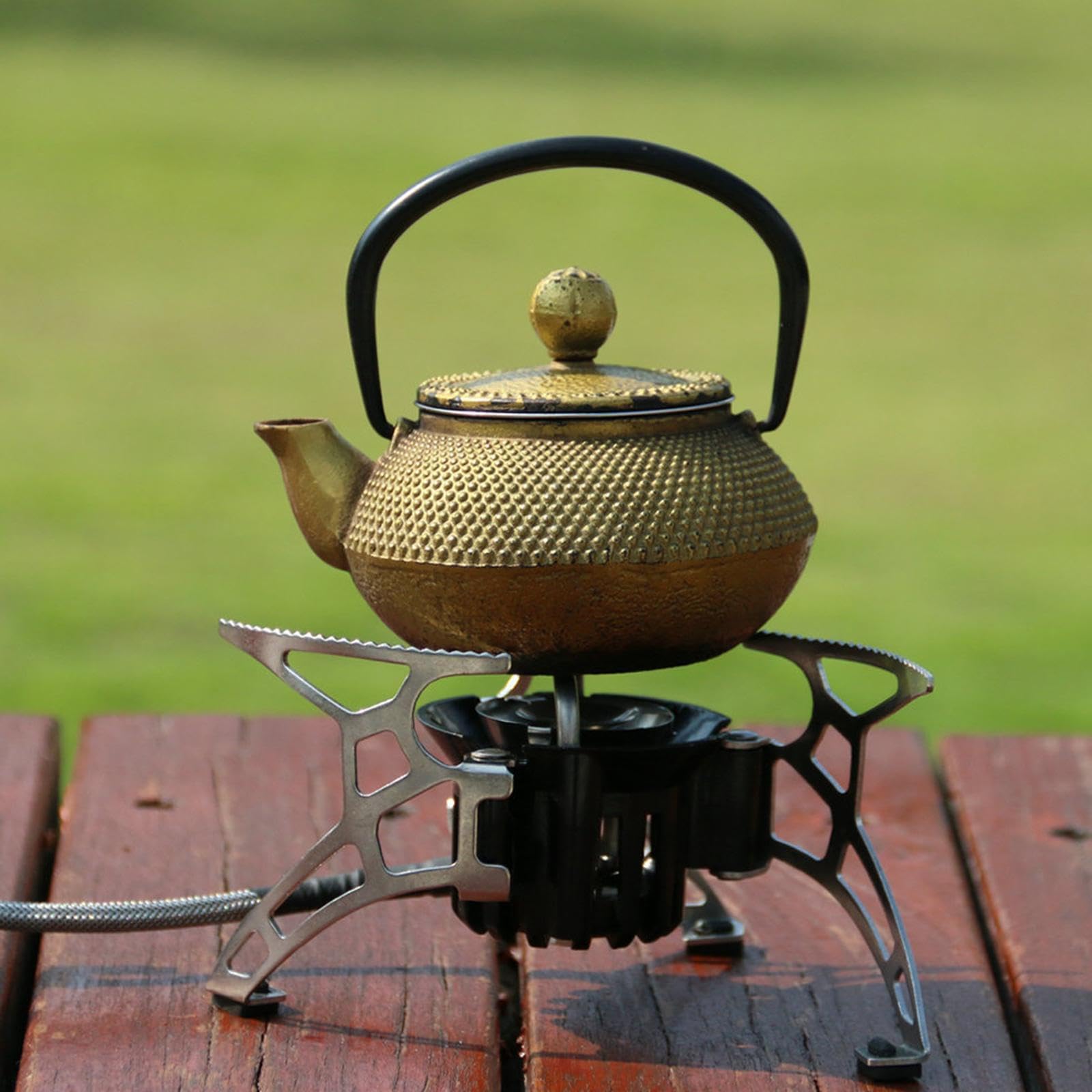 Réchaud portable pliable et léger, facile à, pour une cuisson efficace en camping, en randonnée, camping, pleine nature, pour la pêche, les barbecues, les