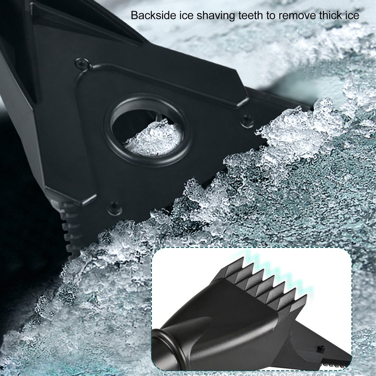Set pala da neve per auto, spazzola da neve per auto e raschietto per ghiaccio, set multifunzionale per rimozione e sbrinamento, pala di rimozione di emergenza
