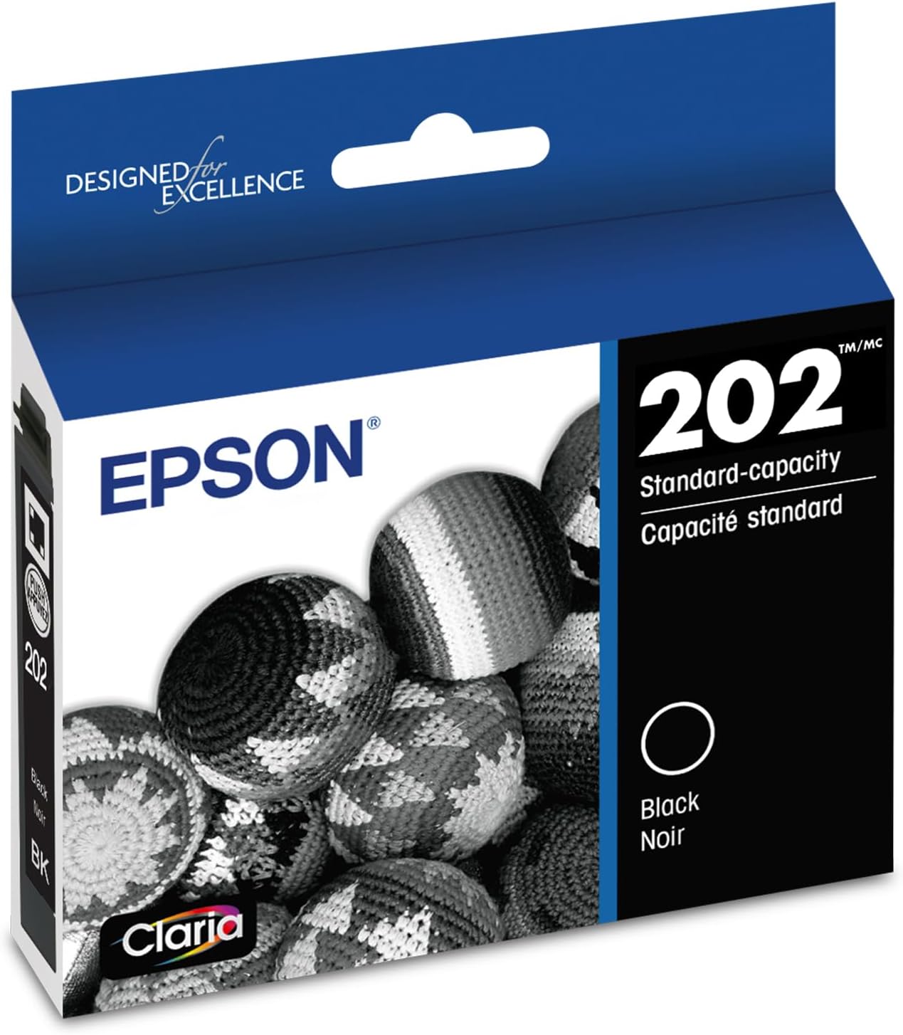 EPSON 202 Claria Ink Standard Capacity Black Cartridge (T202120-S) Works with WorkForce WF-2860, Expression XP-5100