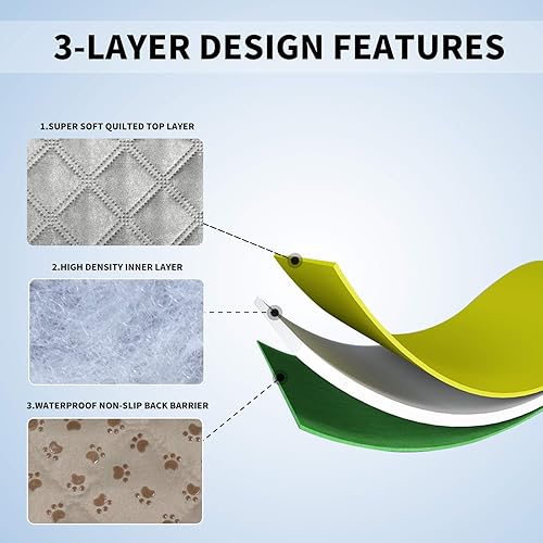 Miniatura 5 de Easy-Going Funda de cama 100% impermeable para perro, manta antideslizante para muebles, funda de sofá lavable, funda de sofá de replacer (40 x 50