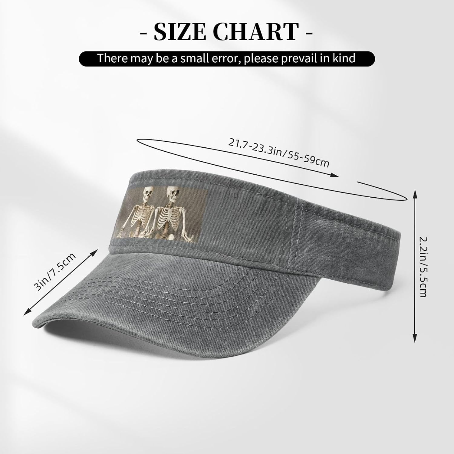 Skeletons Yoga Print Sport Sun Visor Hats Cotton Ball Caps Empty Top Baseball Sun Cap for Men Women