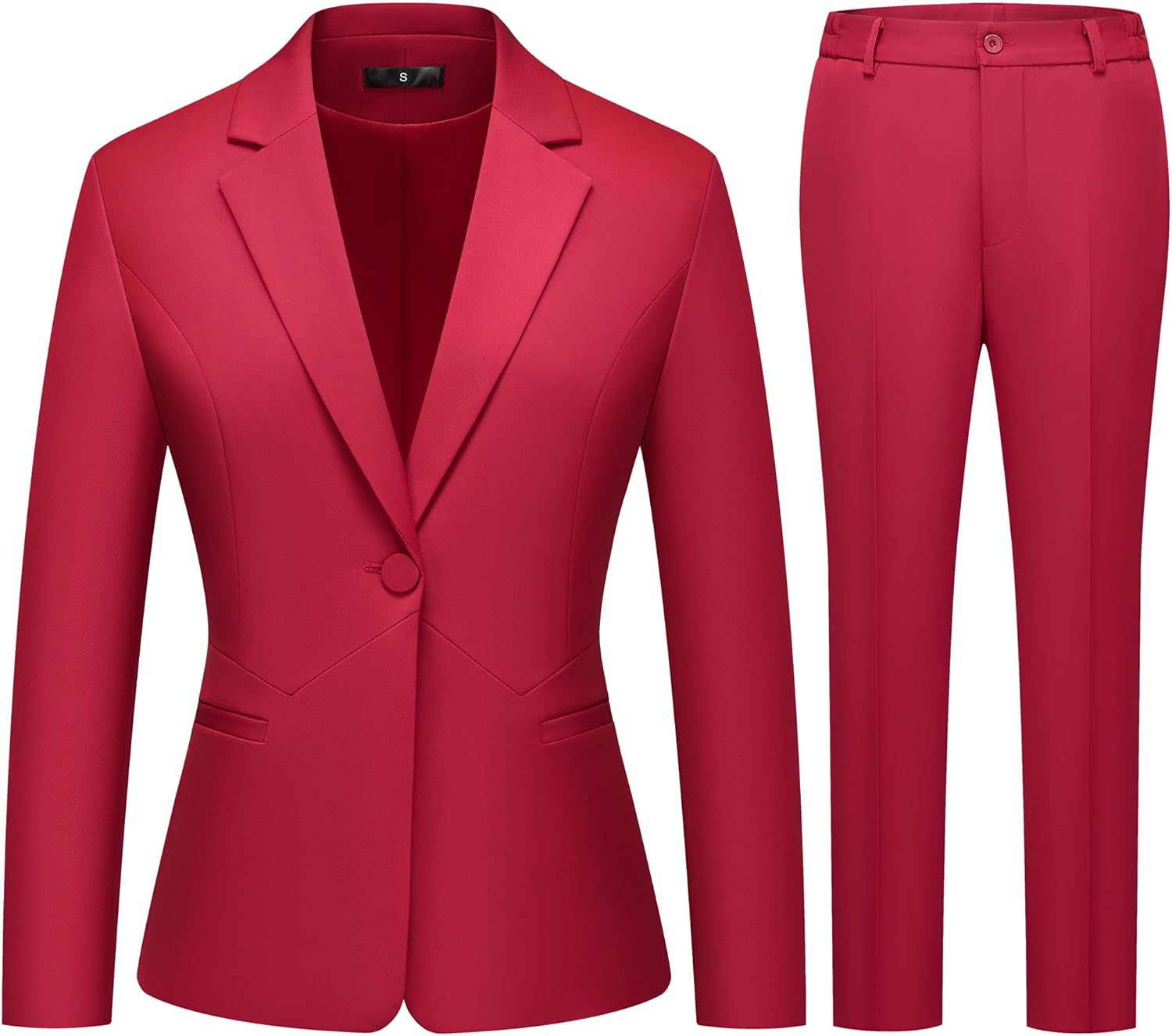 SUAURAIT Women's Business Suits for Work Professional 2 Piece Sets Pants Suits Slim Fit Casual Outfits Tuxedo for Office