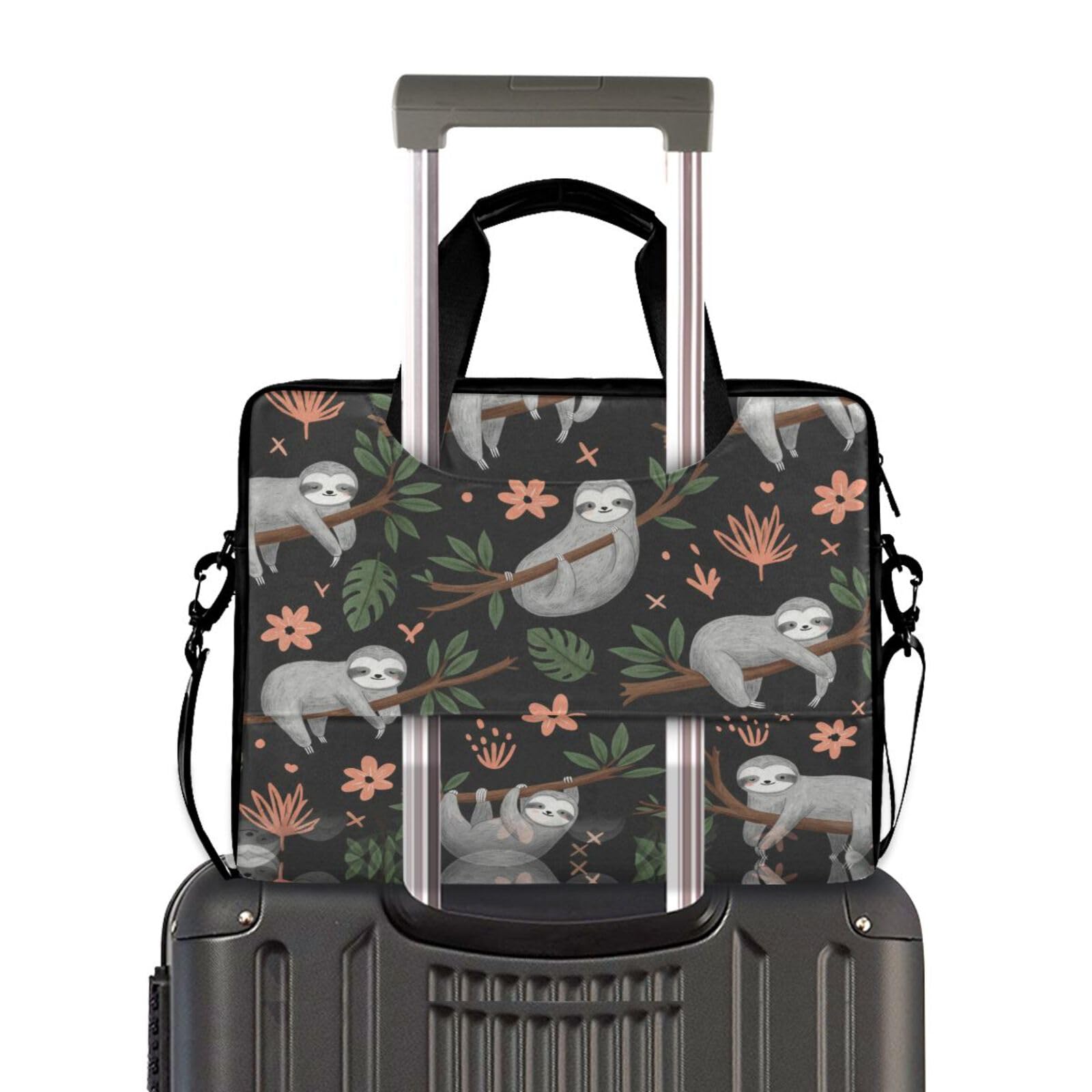 ALAZA Borsa per laptop per cani di razza bassotto da 16 e 15,6 pollici, borsa per laptop per donne uomini studenti lavoro, borsa a tracolla da viaggio messenger tote case maniche