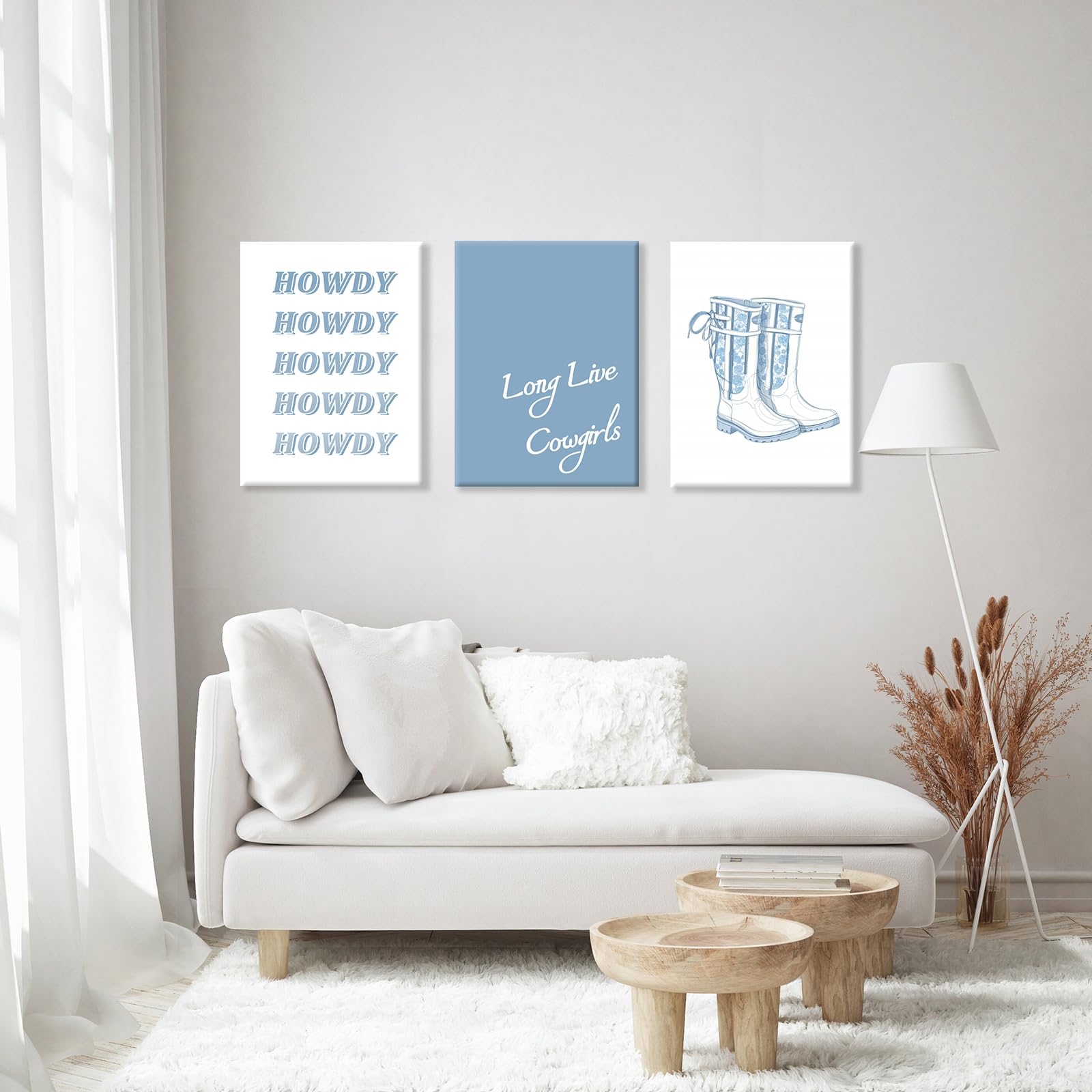 RETRART Coastal Dekor-Set – 9-teilige Wandkunst In Blau Für Zimmer, Wohnheim & Mehr