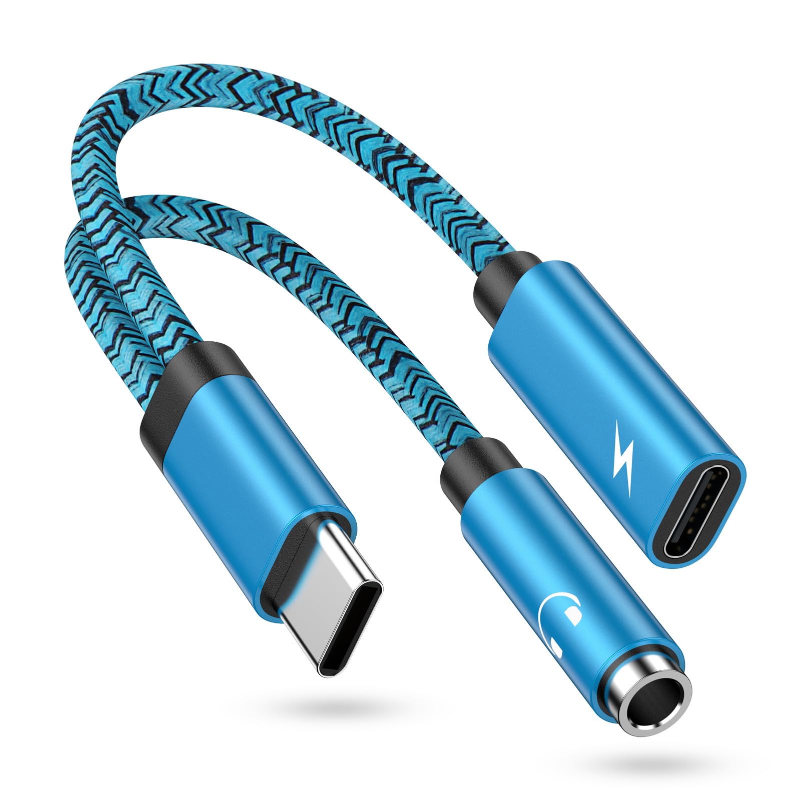 Adattatore POWERQ USB-C A Jack 3.5mm 2-in-1 Con Ricarica Rapida PD 60W - Compatibile Con Galaxy, Pixel, IPad E Altri, Colore Grigio - 4