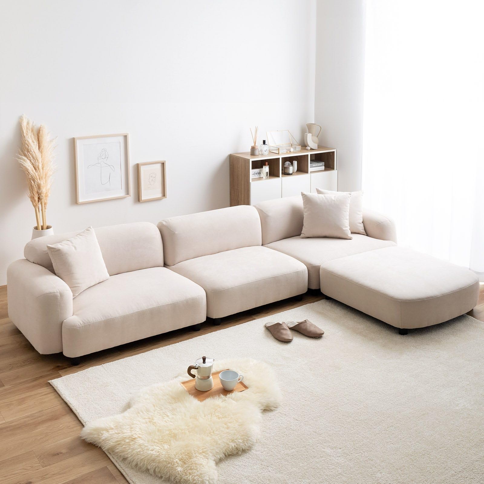 【2点セット】Wannaes 2人掛けソファ　ブラウン g118072-l.jpg