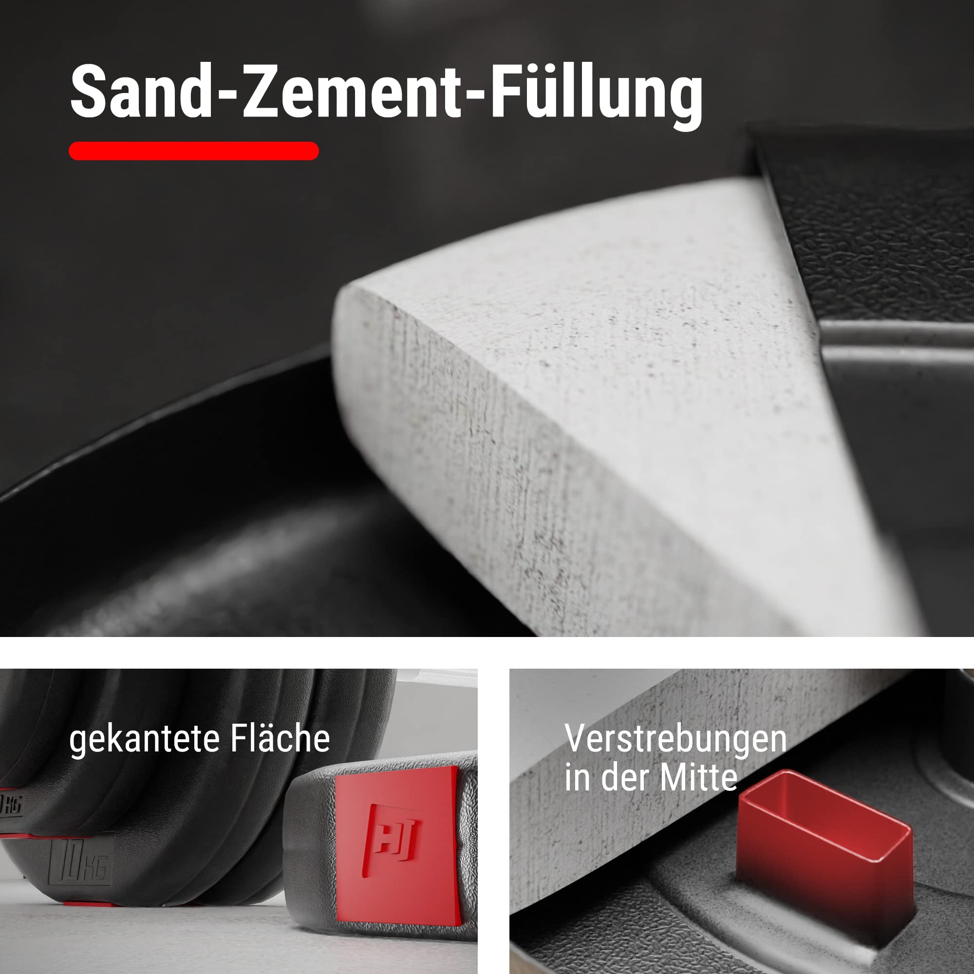 Hop-Sport Kurzhanteln 2er Set - Hanteln Set - Gewichte 20kg / 40kg - Hantelstange 30mm mit Sternverschlüssen, gerändelt