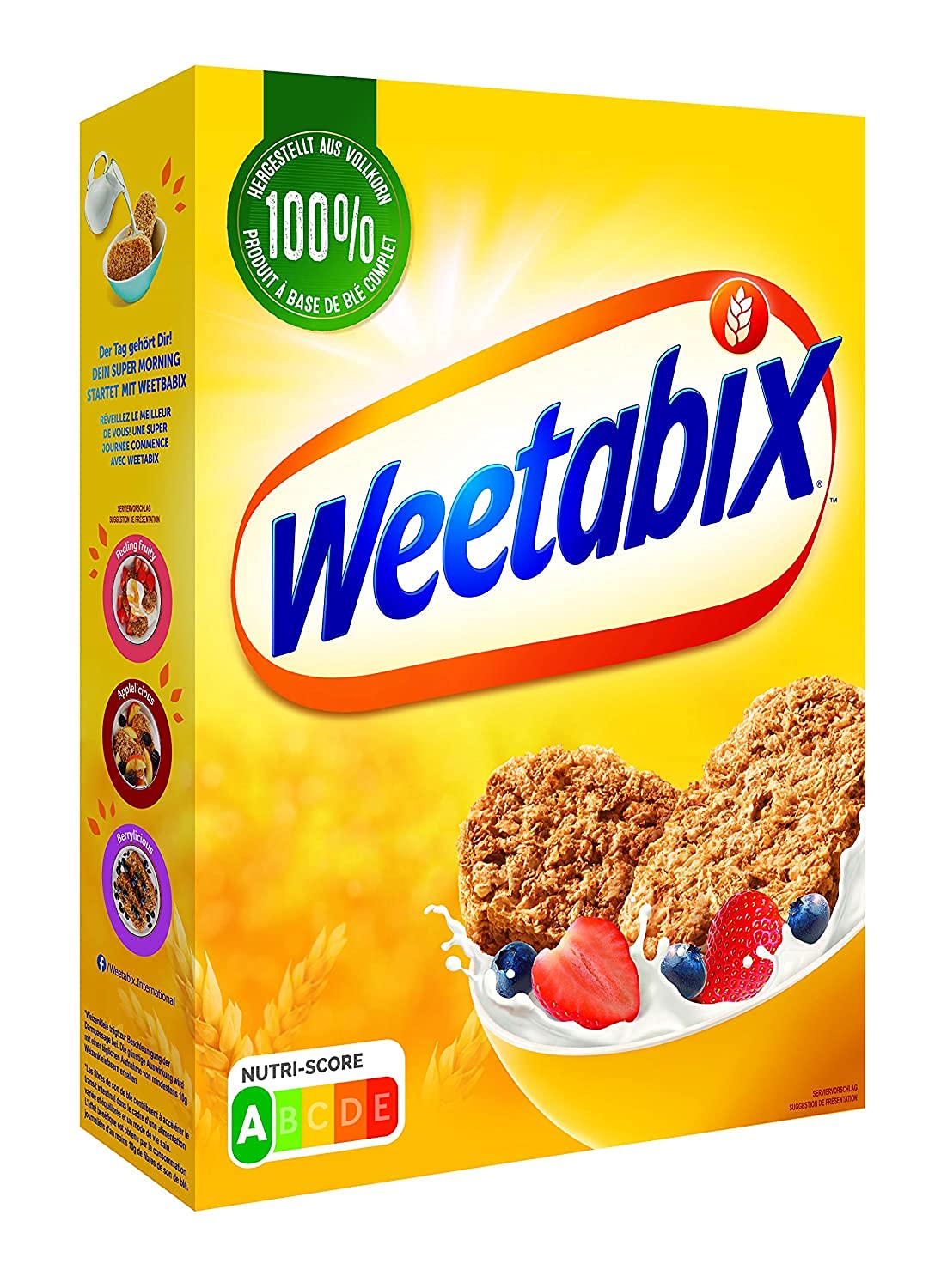 Weetabix Original à grains entiers - Céréales pour déjeuner - Céréales à grains entiers - Riche en fibres, faible en sucre et en gras - 1x430g