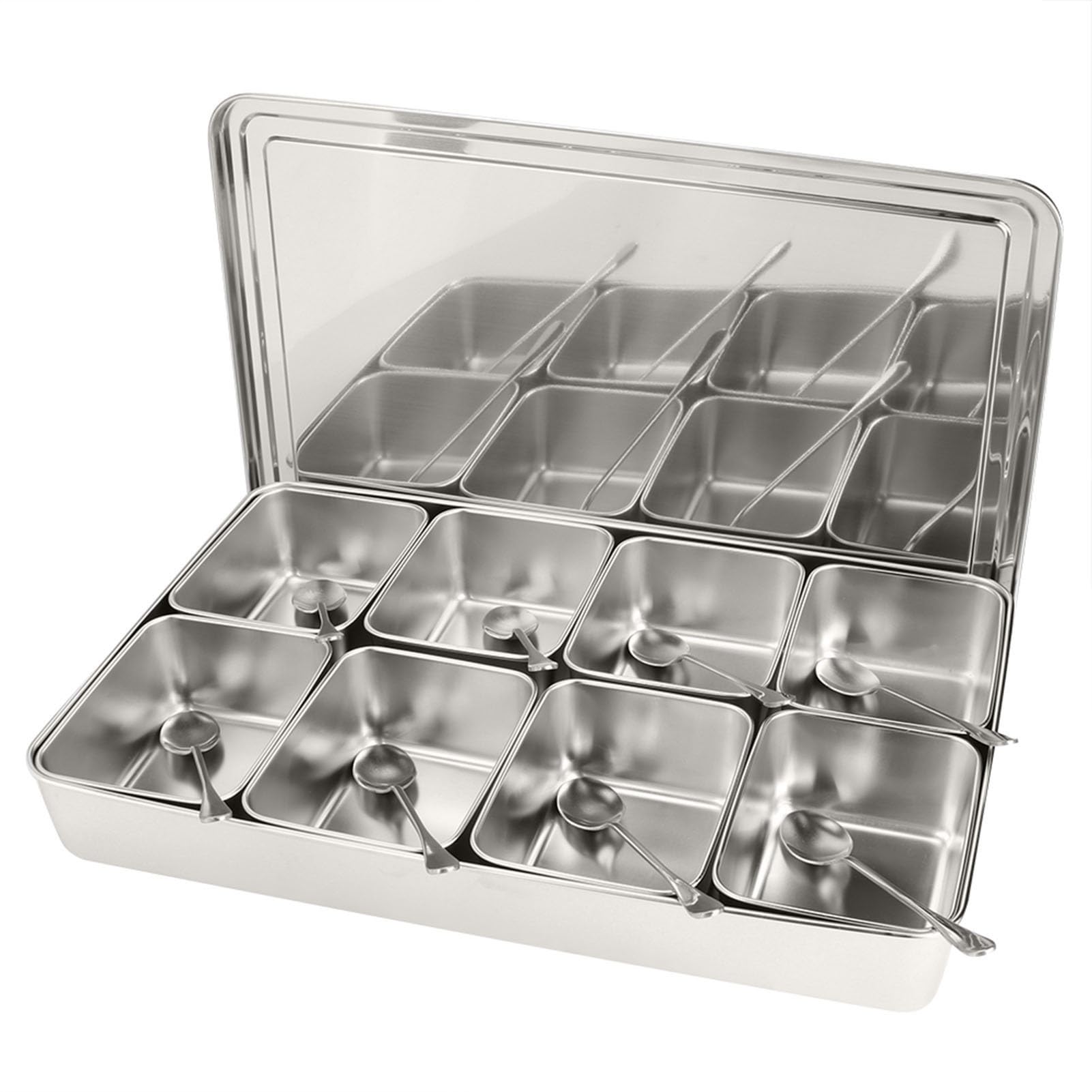 Gitter Aluminiumlegierung Robustes Gerätebehälter Gewürze Aufbewahrungsgewürz Sicheres Gewürzglas - Verbesserte Leistung und Haltbarkeit