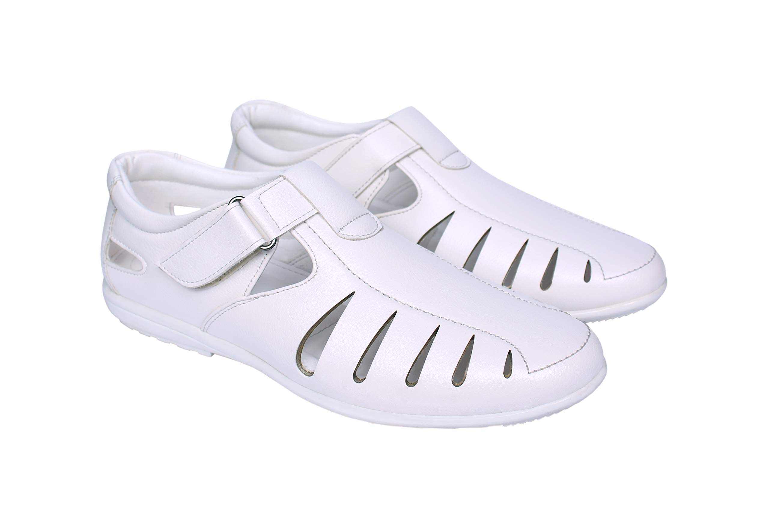 Bluegold MENS COMFORTABLE STYLISH SANDALS (WHITE, SIZE_10) (B08X1V39CC) Amazon Price History, Amazon Price Tracker