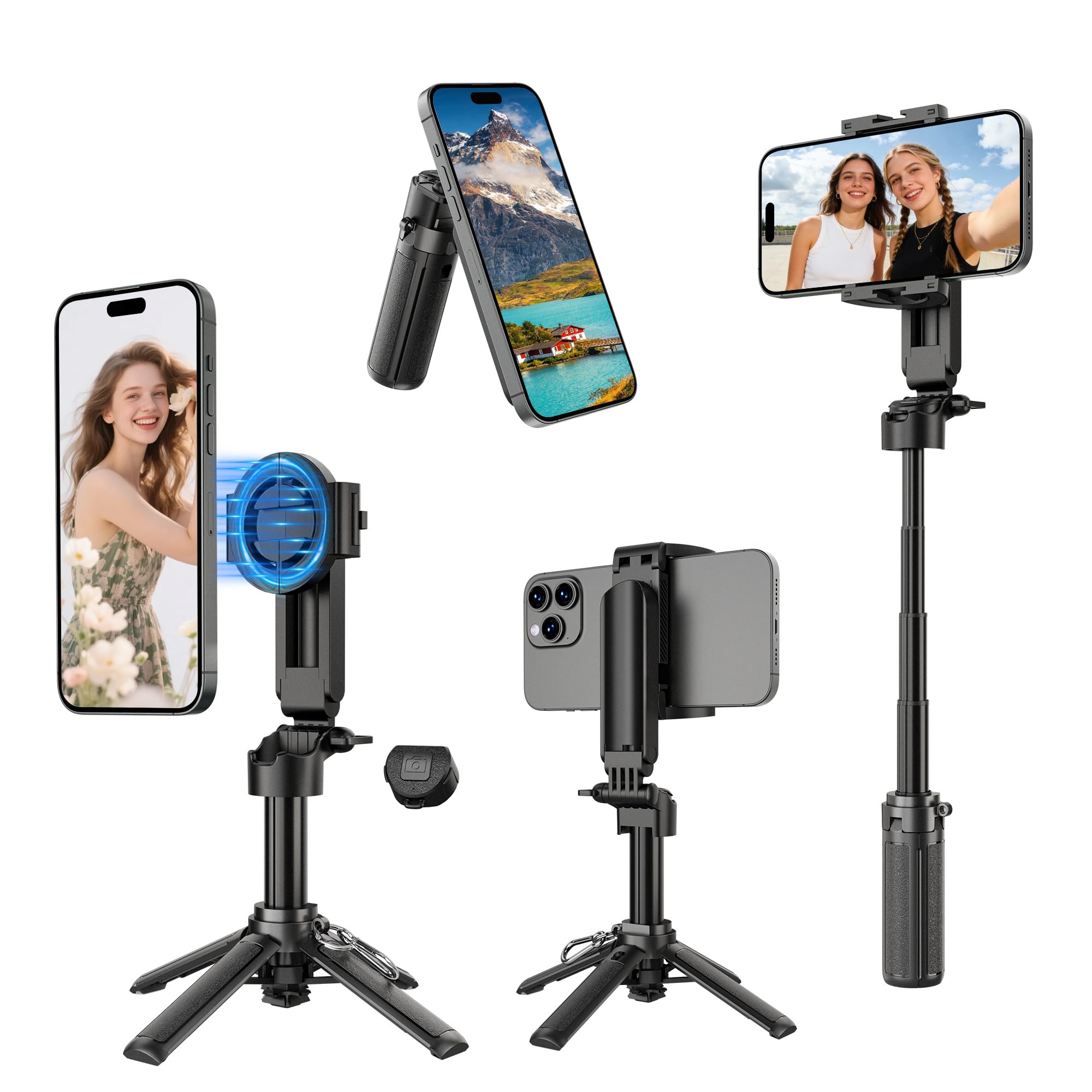PEYAKO Magnetic Mini Selfie Stick for iPhone