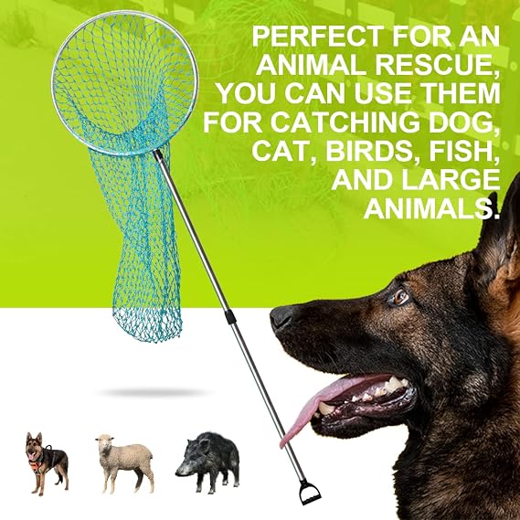 Animal Control Catch Net Pole Tool - 23.6 Large Size Diameter