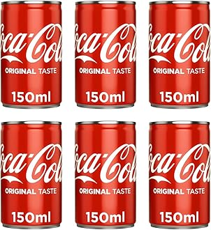 Mini Soft-Drink Cans 150ml Stunning In Exciting Pack of 6 To Satisfy Your Soda Cravings Sold By VR Angle