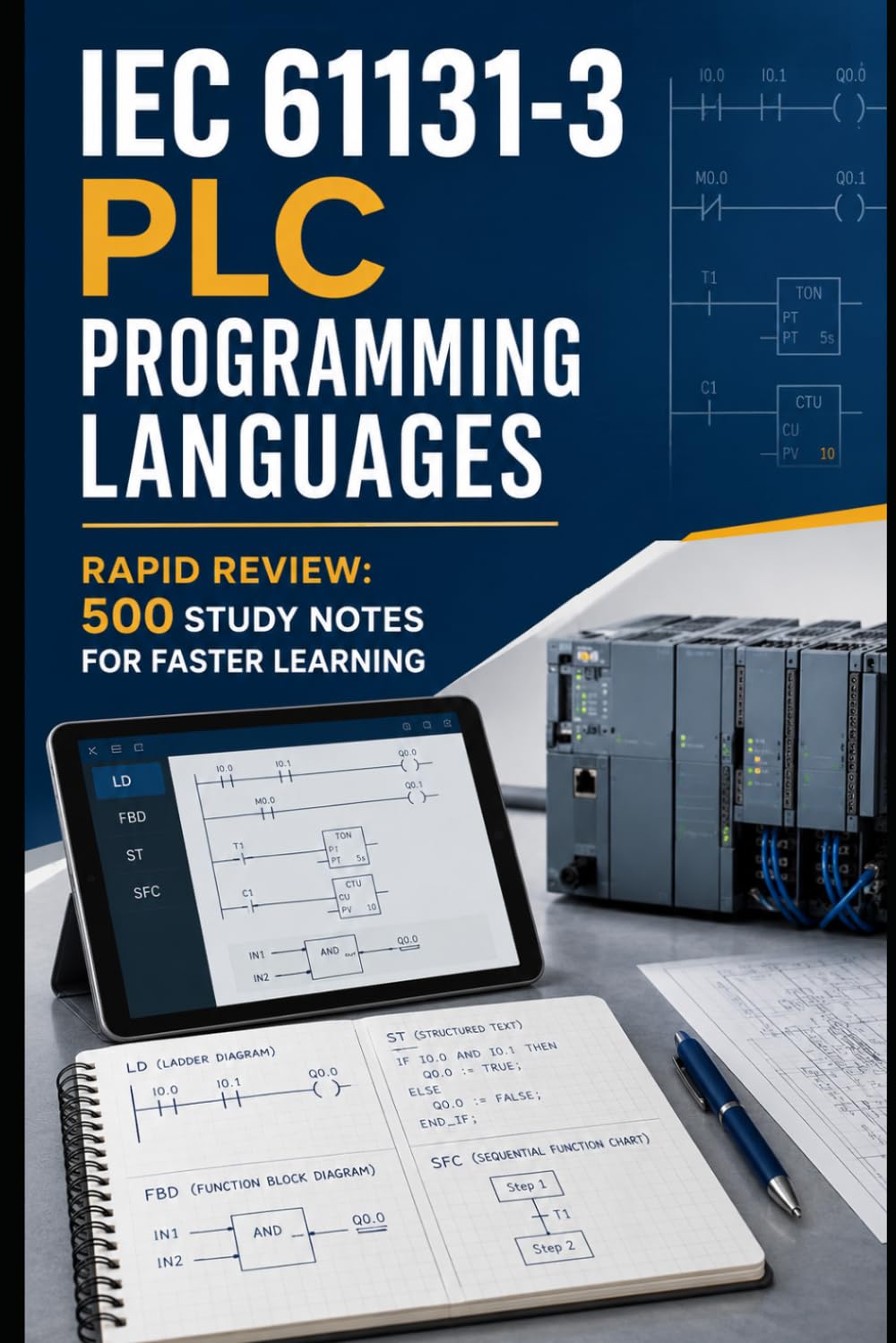 IEC 61131-3 PLC Programming Languages - Rapid Review: 500 Study Notes for Faster Learning