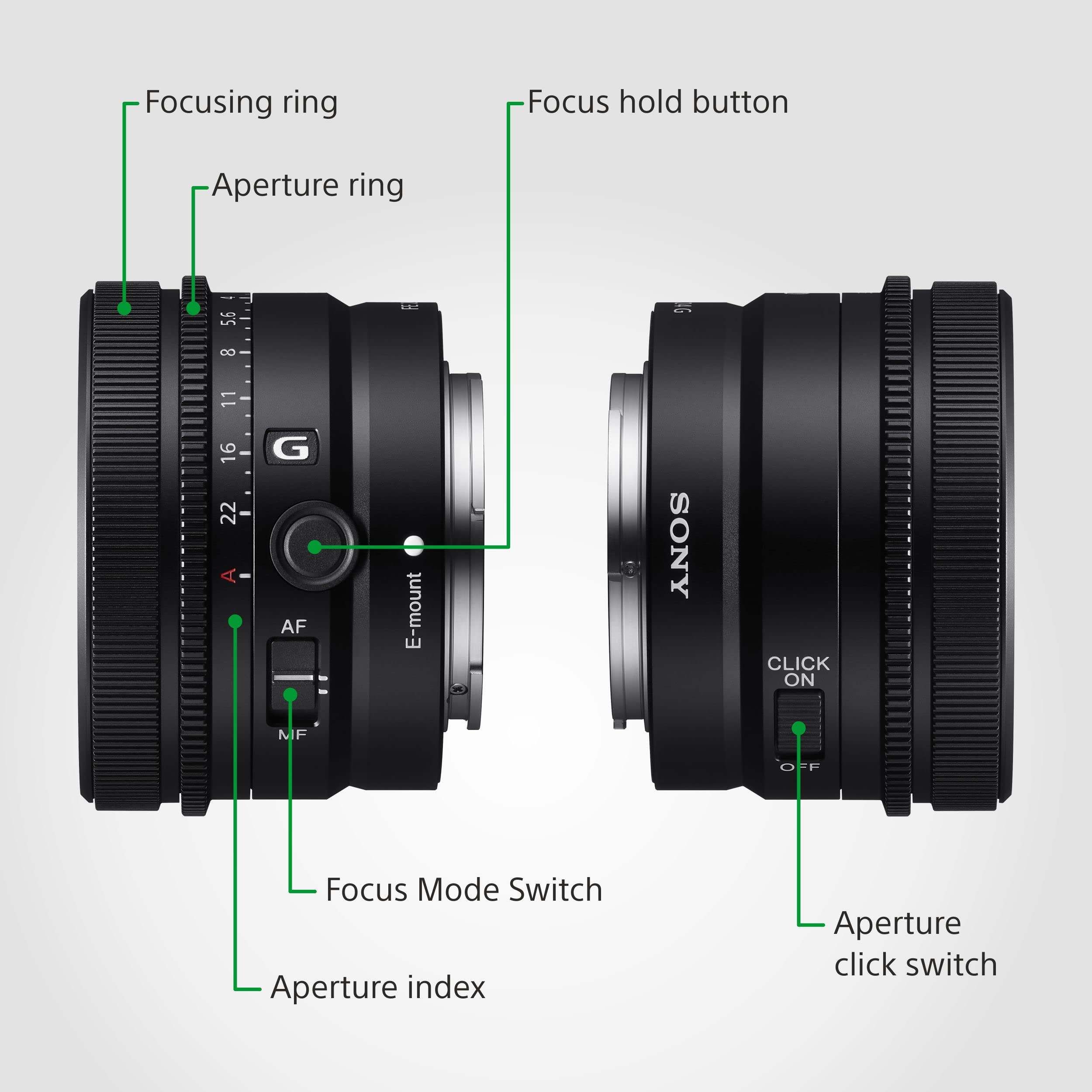 Sony SEL-24F28G - Obiettivo Full-Frame focale fissa 24mm F2.8, Premium Serie G, Mirrorless Attacco E, SEL24F28G