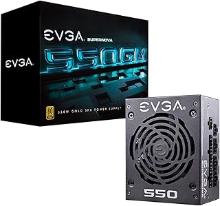 EVGA SuperNOVA 550 GM, 80 Plus Gold 550W, Fully Modular, ECO Mode with DBB Fan, 7 Year Warranty, Includes Power ON Self Tester, SFX Form Factor, Power Supply 123-GM-0550-Y1