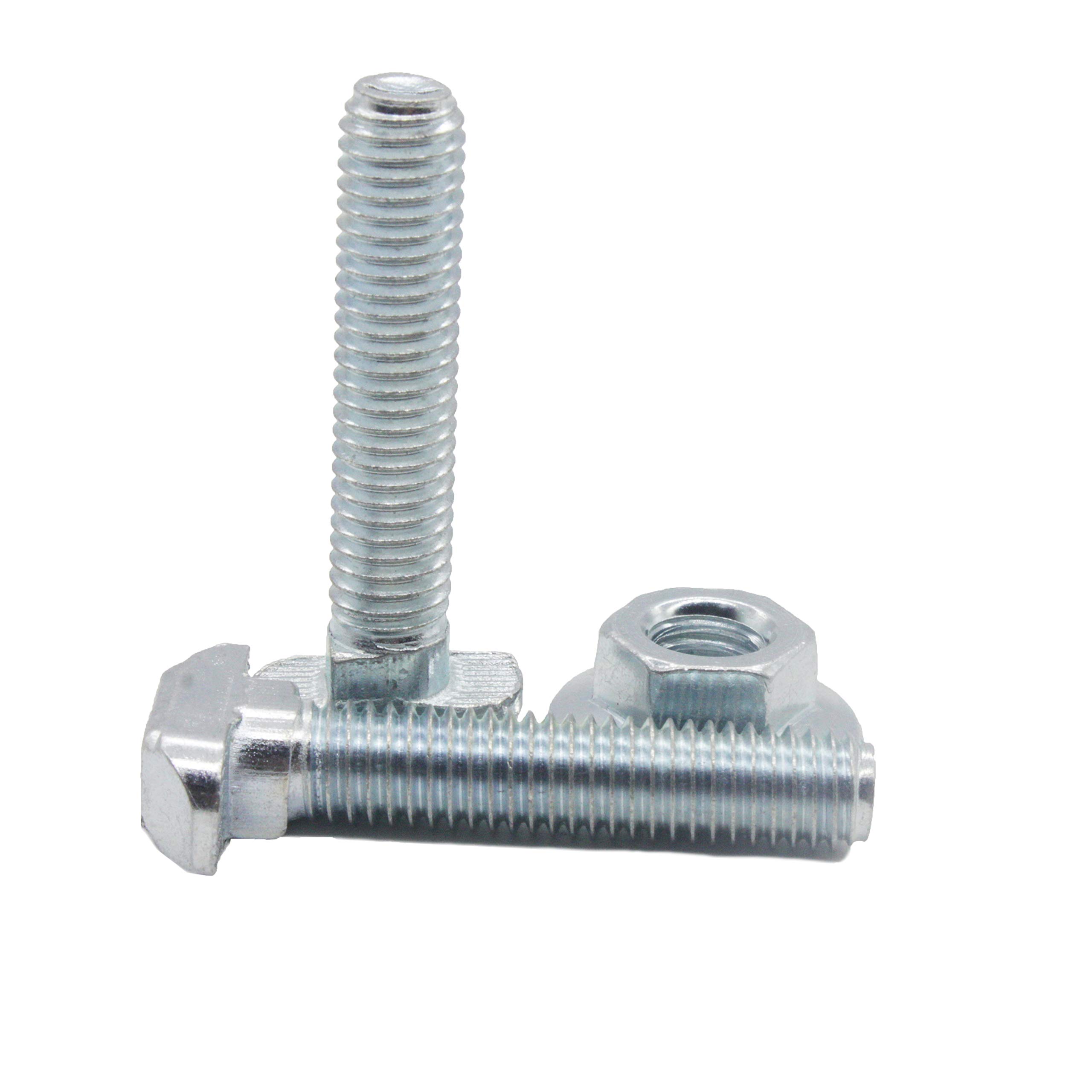 Hammer Screws M8 x 40 for Slot 8 Galvanised Steel 8.8 Pack of 10, 10 Stk 8.18.08.M8X40