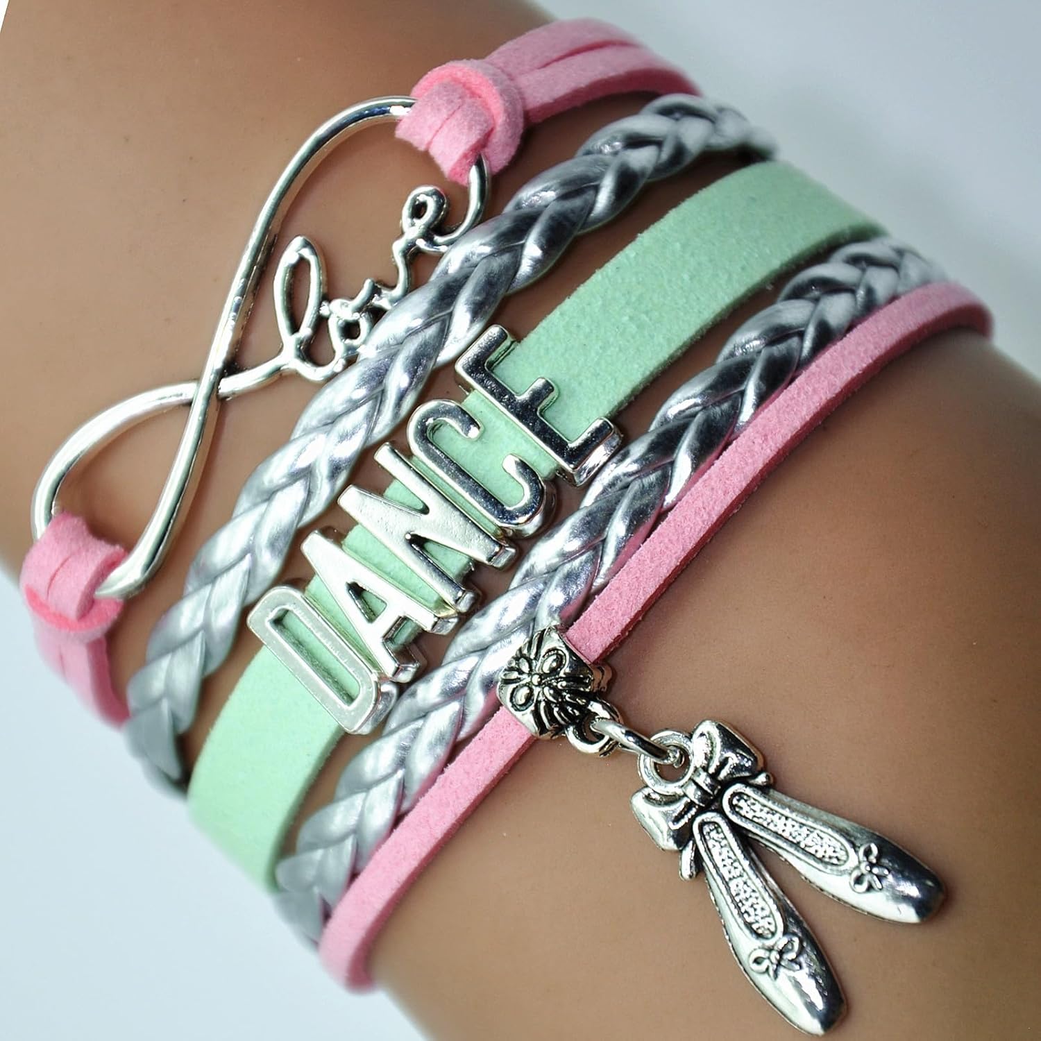 Ballet Belly Ballroom Dance Charm Bracelet For Women, Men, Adult Dancers, Dance Recital & Teacher Lovers (Bulk) - Image 2