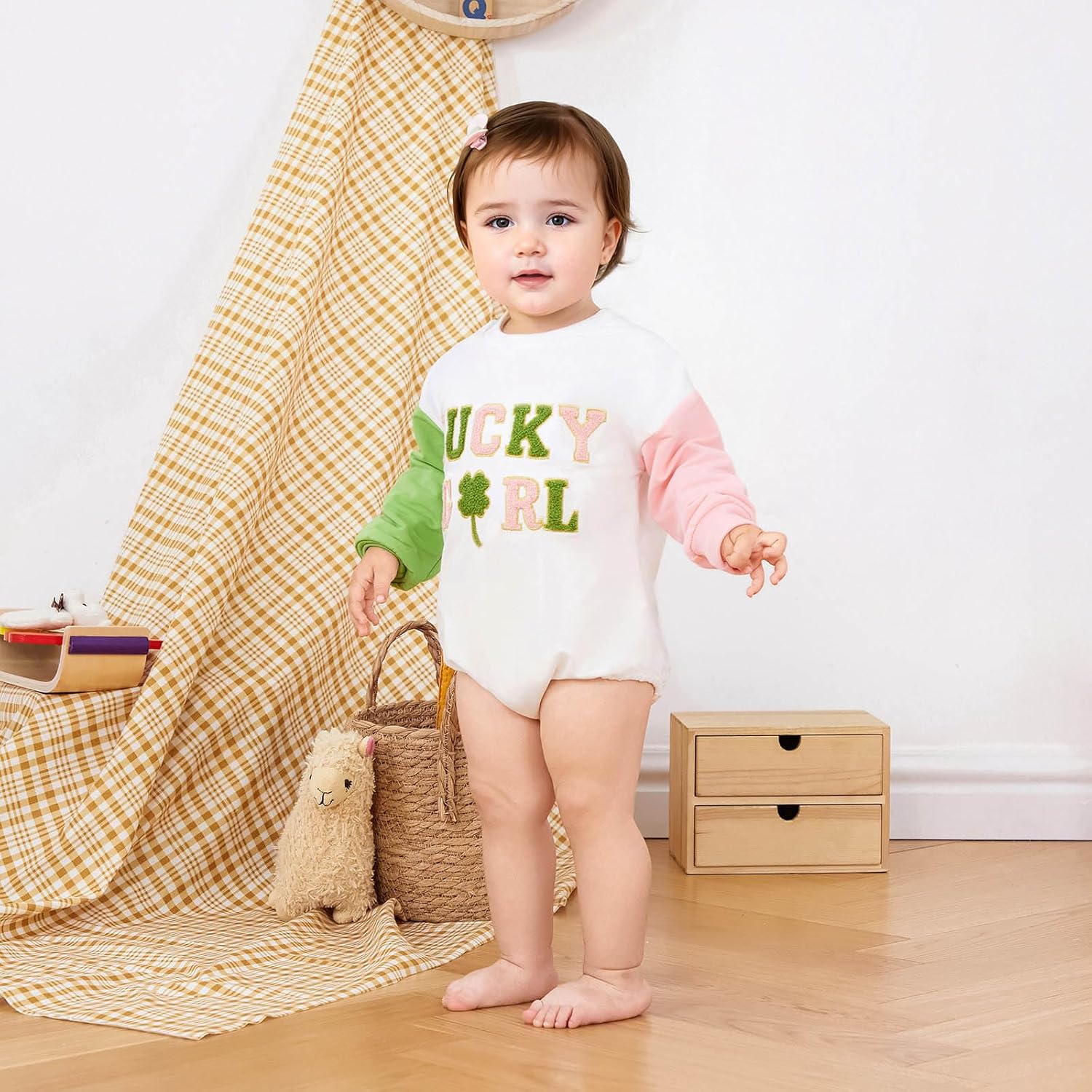 FOCUSNORM Valentines Day Toddler Baby Girl Outfit Nweborn Infant Clothes Long Sleeve Sweatshirt Romper Cute Crewneck Onesie - Image 4