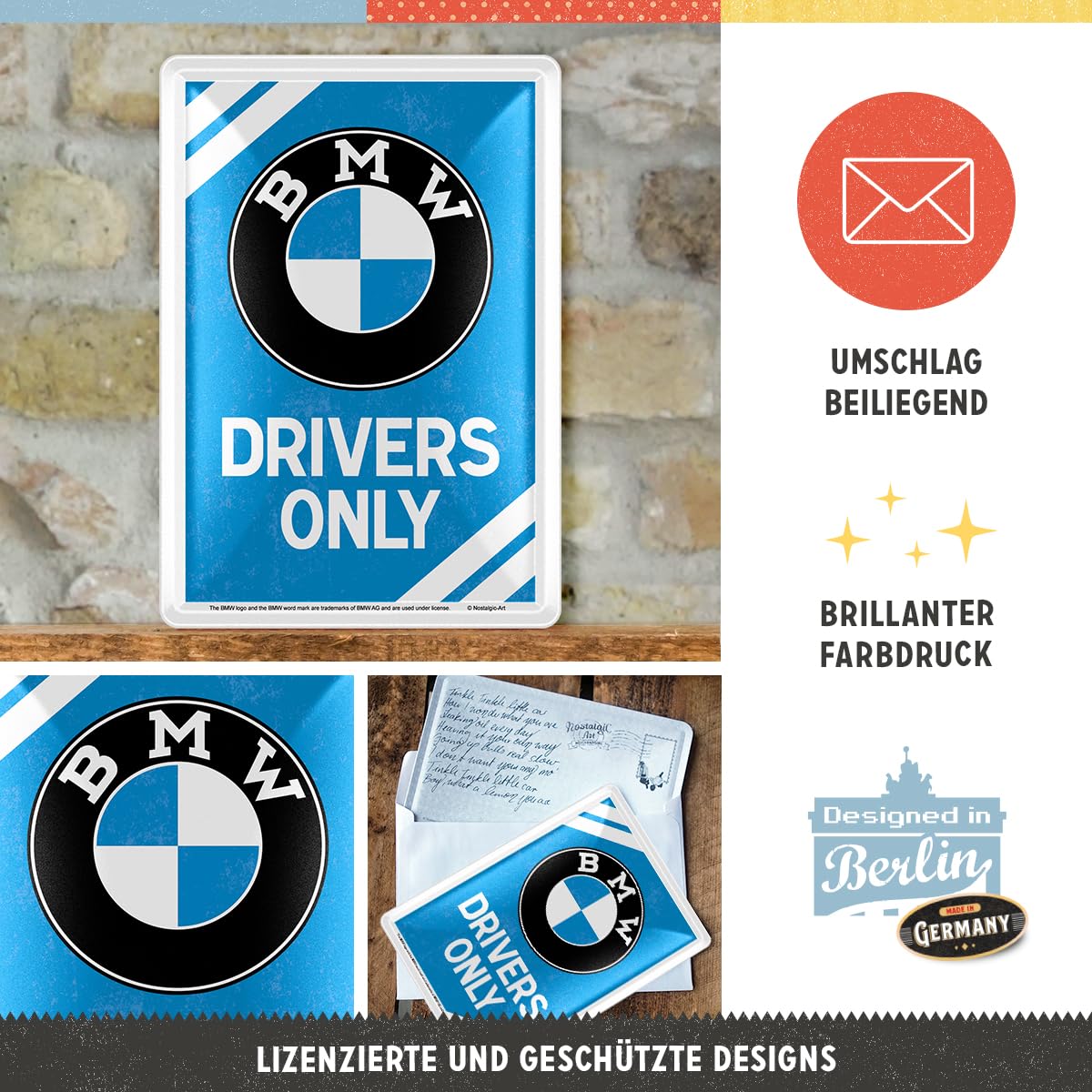PLAQUE & PARKING ONLY BMW M3 E46  ( idée cadeau anniversaire Noël ) EUR 19,95 - FR