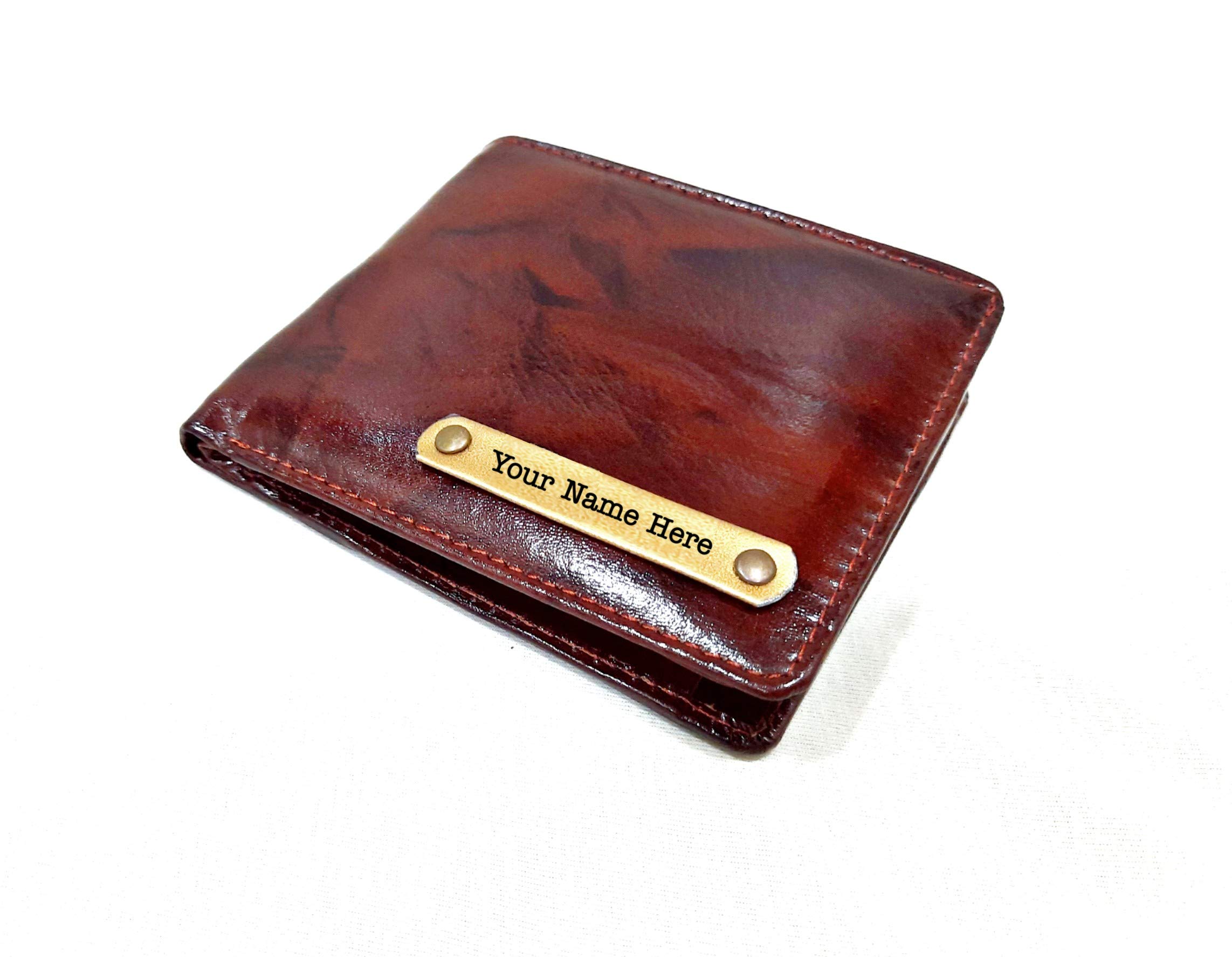 GenericLeather Men RFID Blocking Wallet(brown)