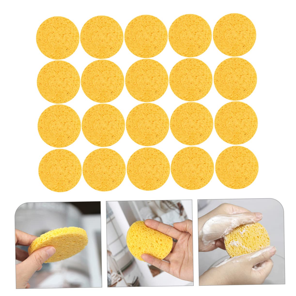 FRCOLOR 5 Set Di Spugne Per Il Trucco Spugne Riutilizzabili Per Il Viso E Per La Rimozione Del Trucco 20 Pezzi * 5