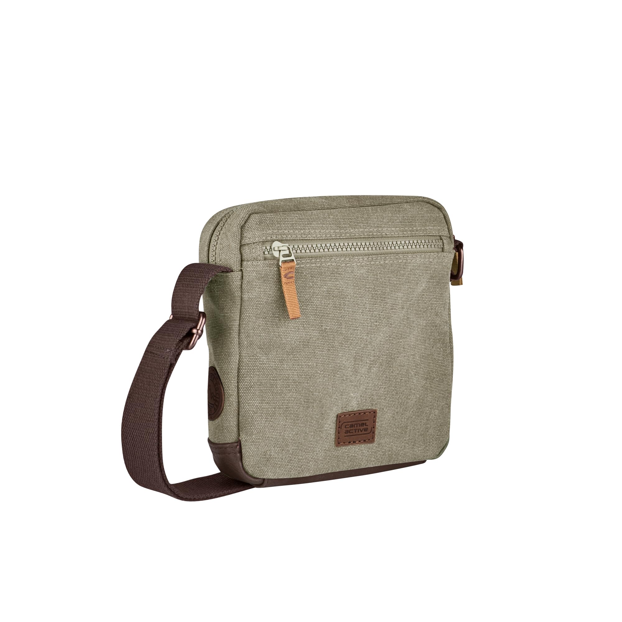 camel active Air męska torba na ramię Crossbody Bag mała, zielony, S, 004072