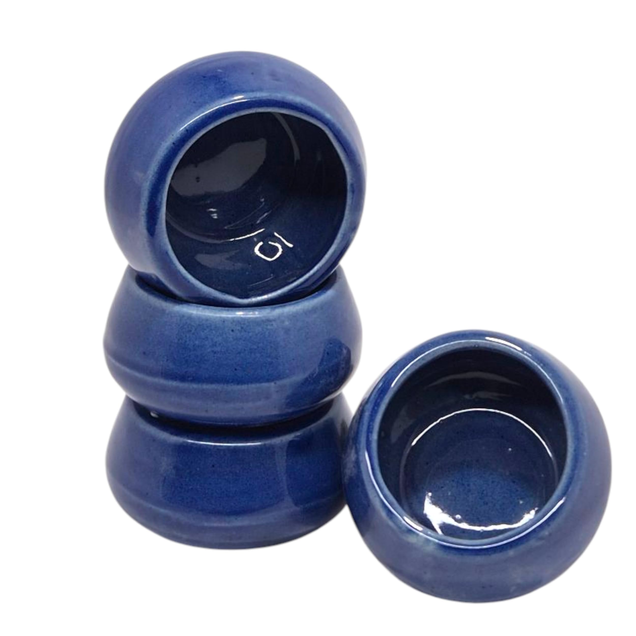 VOIDROP Set of 6 Ceramic Mini Dip Bowl for Serving Chutney, Salsa, Pickle, Sauce (Blue) 2
